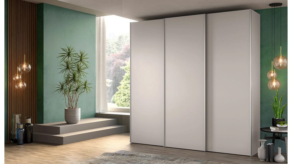 ARMADIO 3 ANTE SCORREVOLI CASPER L. 258CM P. 59CM H. 240CM CASHMERE