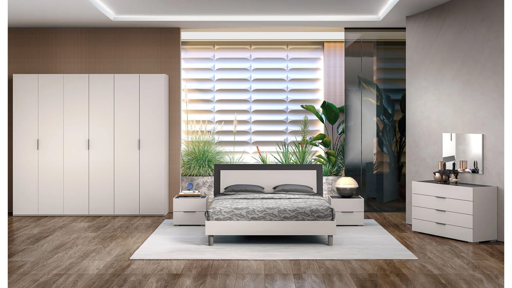 CAMERA DA LETTO LARA 01 ANTRACITE / CASHMERE