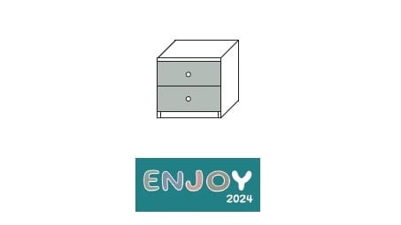 COMODINO ENJOY 2 CASSETTI