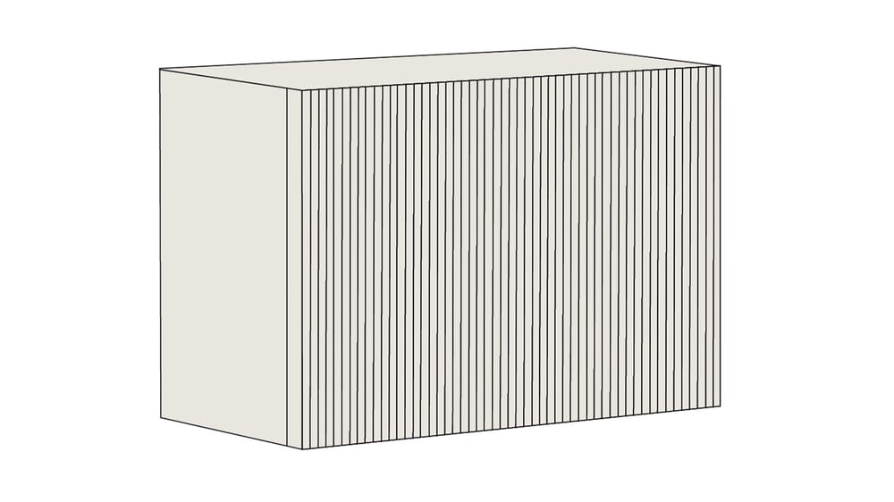 CUBOTTO 1 ANTA CANNETTATO L. 55CM H.50CM P.30CM