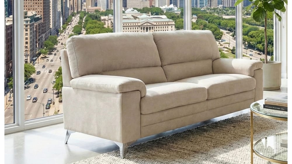 DIVANO FELLIS 2 POSTI CAMEL L. 160CM P. 95CM H. 90CM