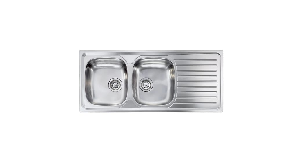 LAVELLO DA INCASSO SIROS 116 L. 116CM P. 50CM 2 VASCHE