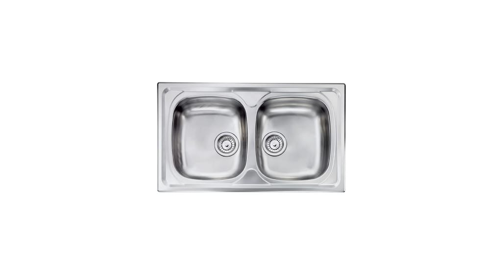 LAVELLO DA INCASSO SIROS 2 VASCHE 862VS L. 86CM P. 50CM