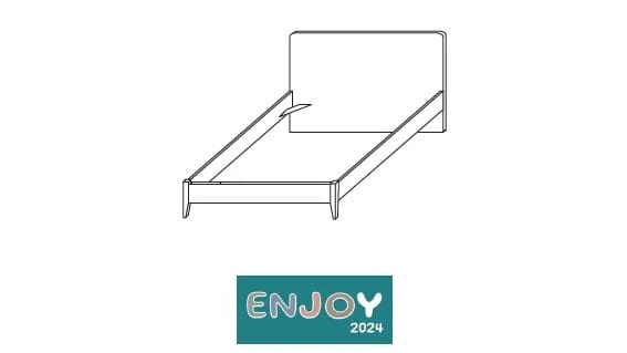 LETTO ENJOY EASY 160 CON PIEDINI