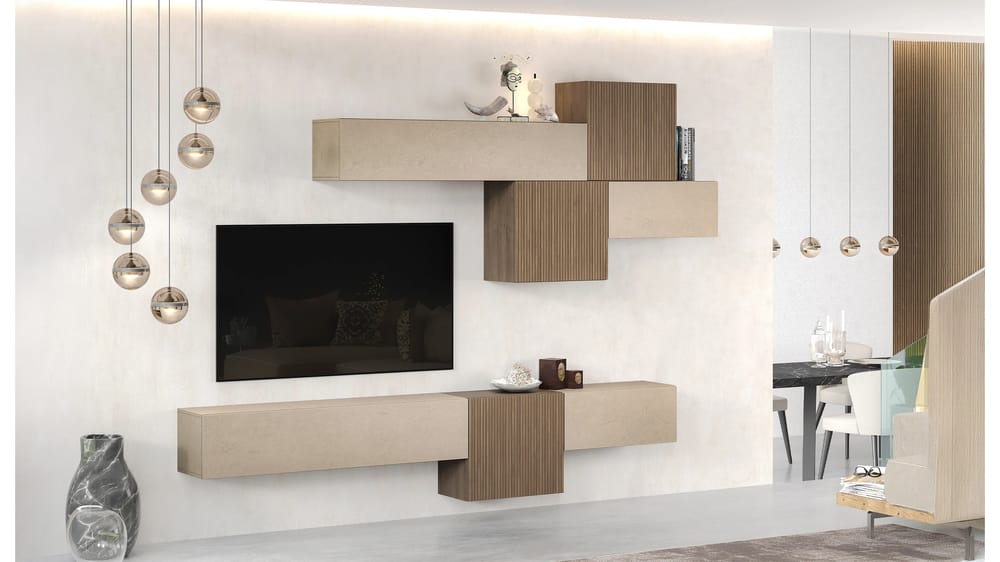 NEXT COMPOSIZIONE 22 ARGILLA / MERCURE CANNET L. 262CM P. 30CM SP.16MM