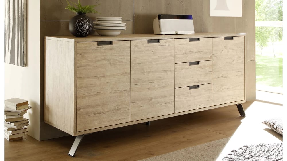 MADIA 3 ANTE 3 CASSETTI RODI L. 206CM H. 86CM P. 50CM