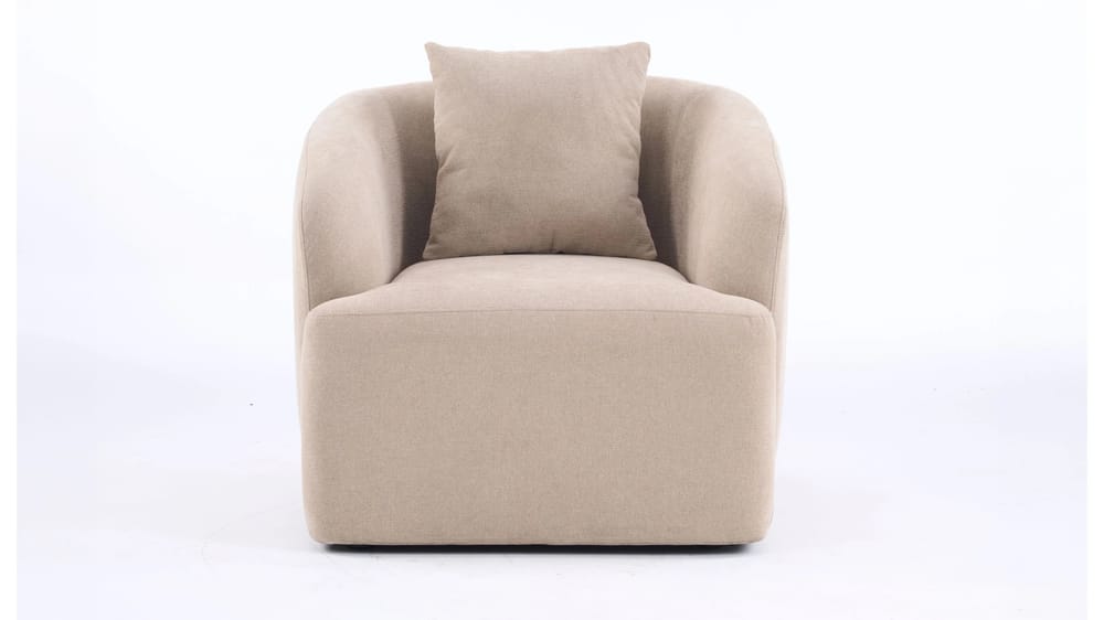 POLTRONA ELIN IN TESSUTO - TORTORA L. 84CM P. 74CM H. 75,5CM