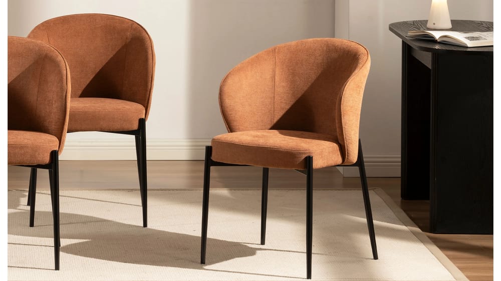 SEDIA NAVA IN TESSUTO CON GAMBE METALLO NERO OPACO