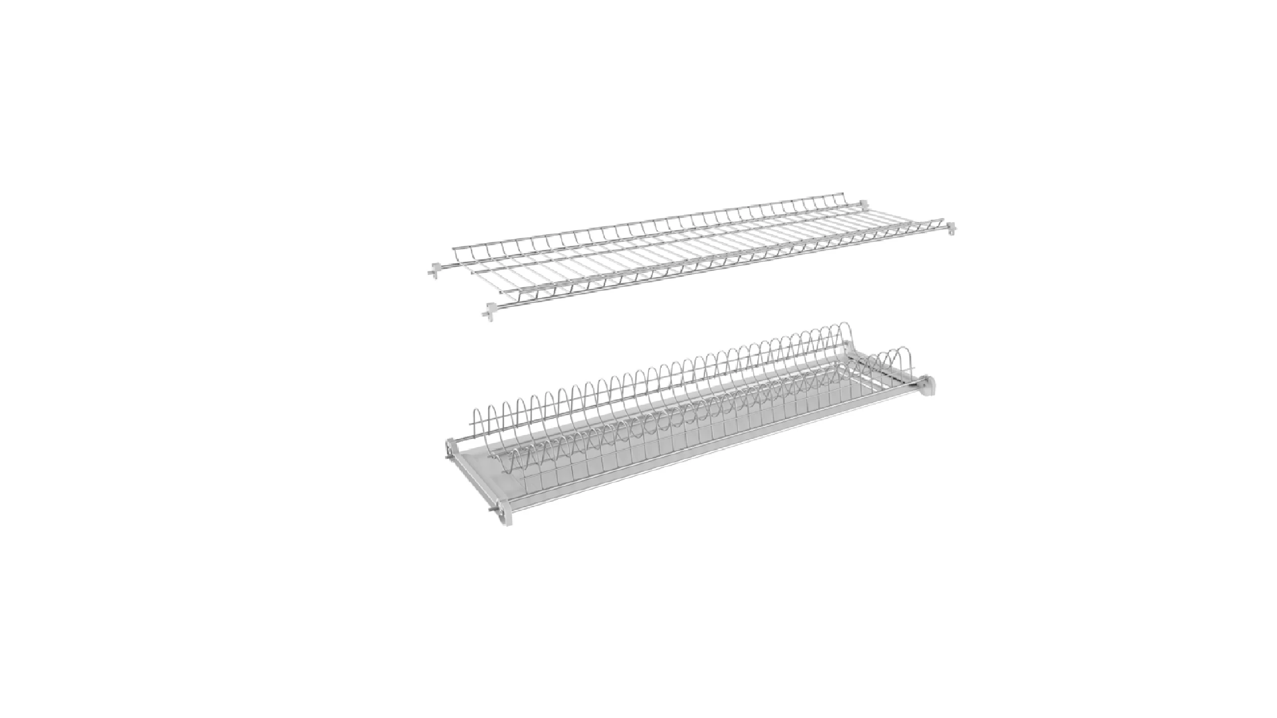 Kit Colapiatti in Acciaio Inox 90 cm con telaio in alluminio
