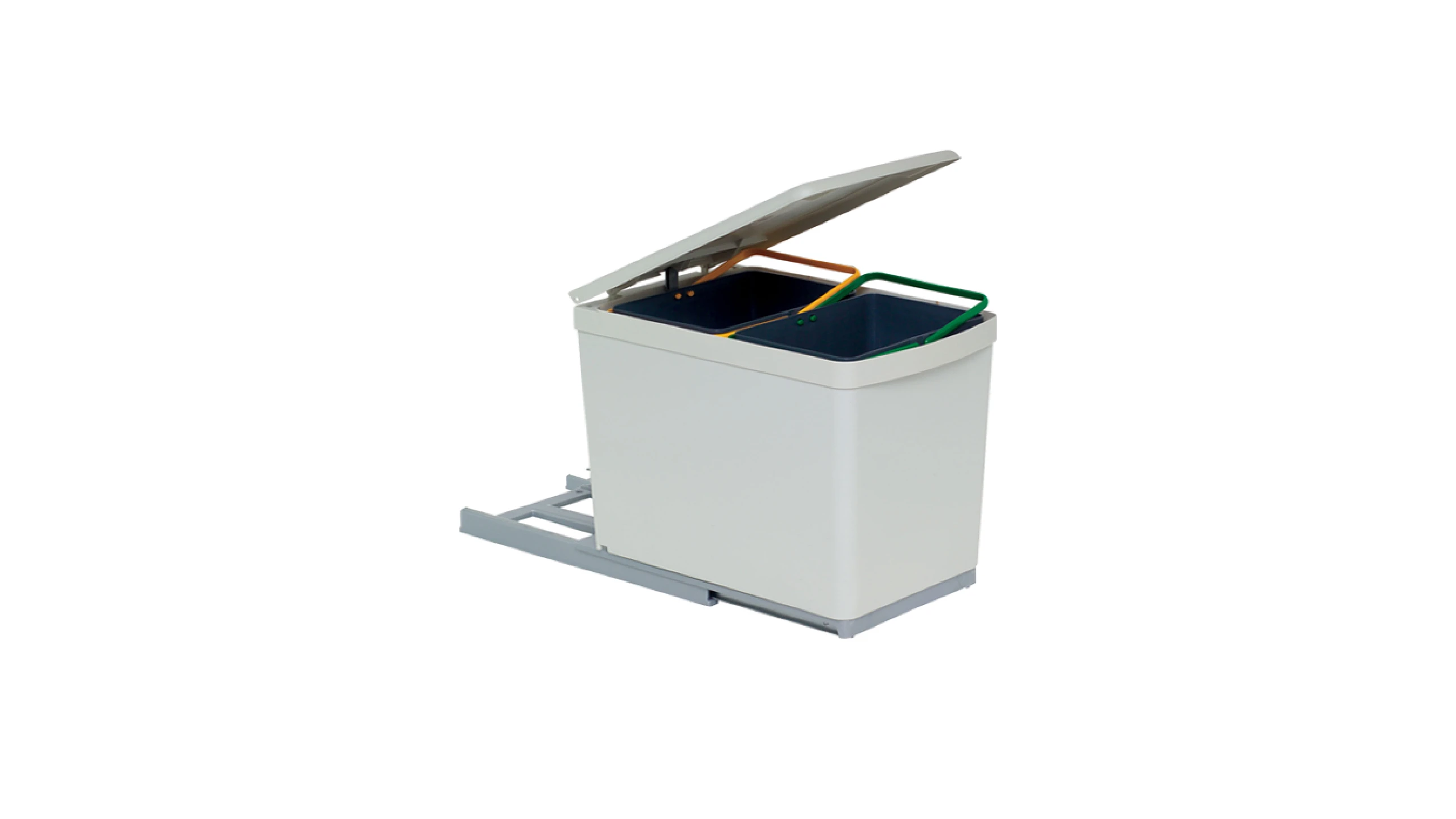 Pattumiera Estraibile Cucina PVC H 36 cm- 2 secchi