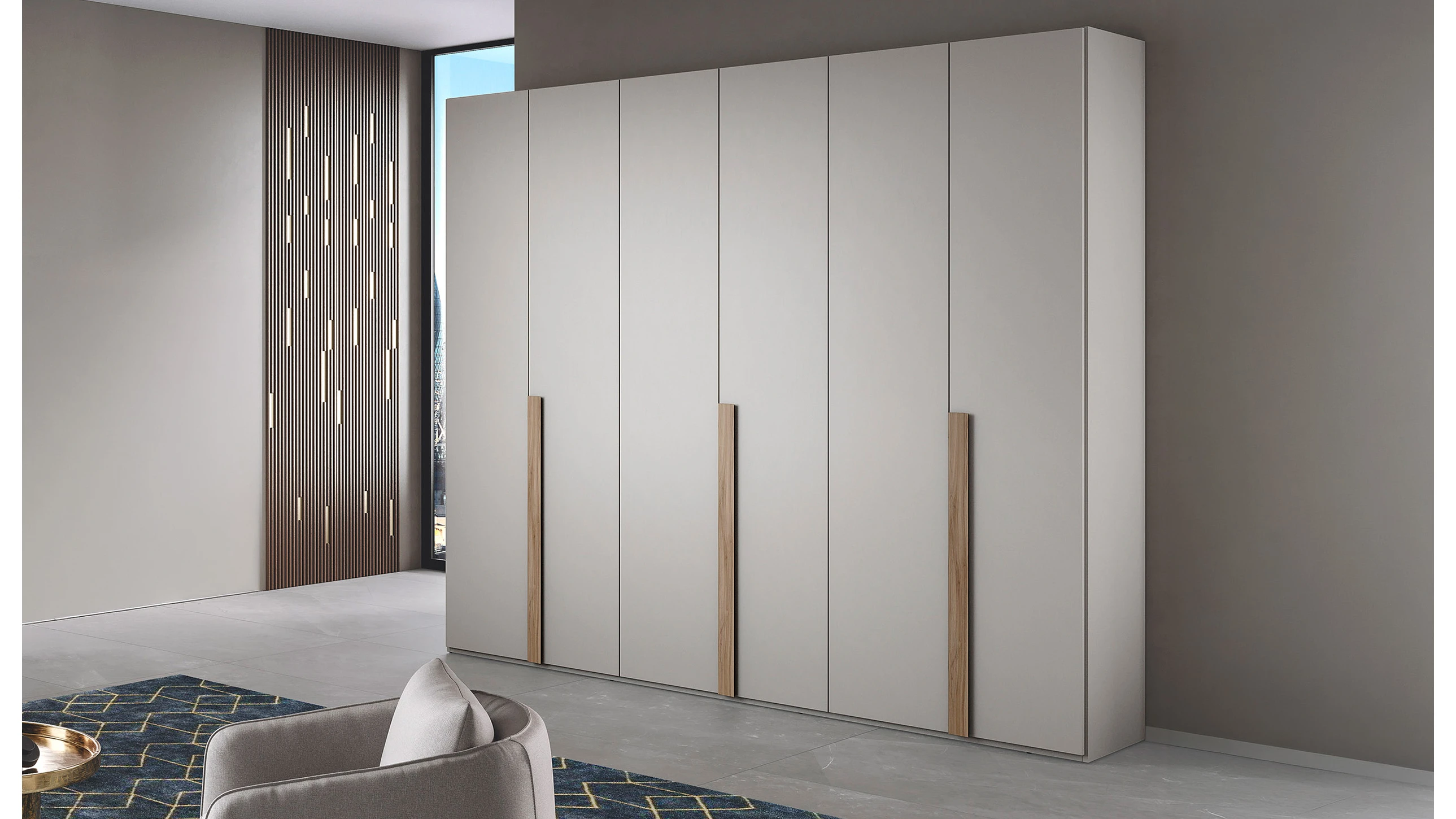 Armadio 6 ante battenti 258x240 cm - sophie