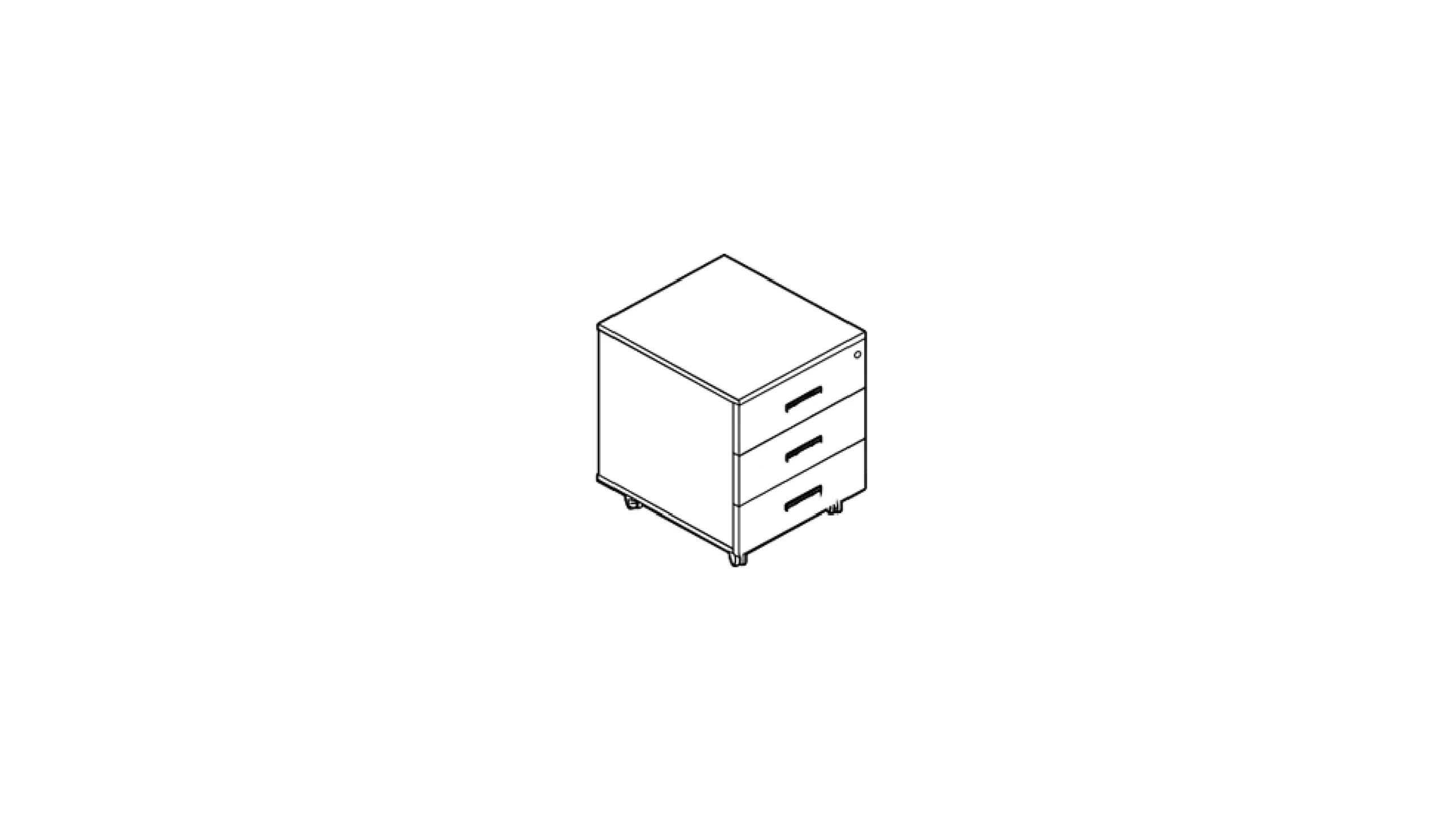 Cassettiera 40x59 cm con ruote - ufficio operativo