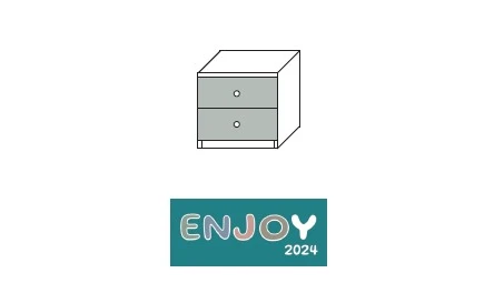 COMODINO ENJOY 2 CASSETTI
