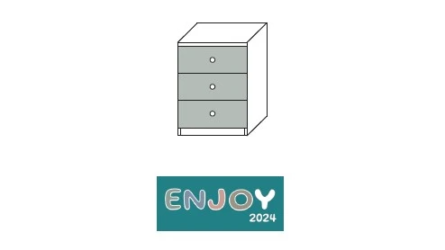 COMODINO ENJOY 3 CASSETTI