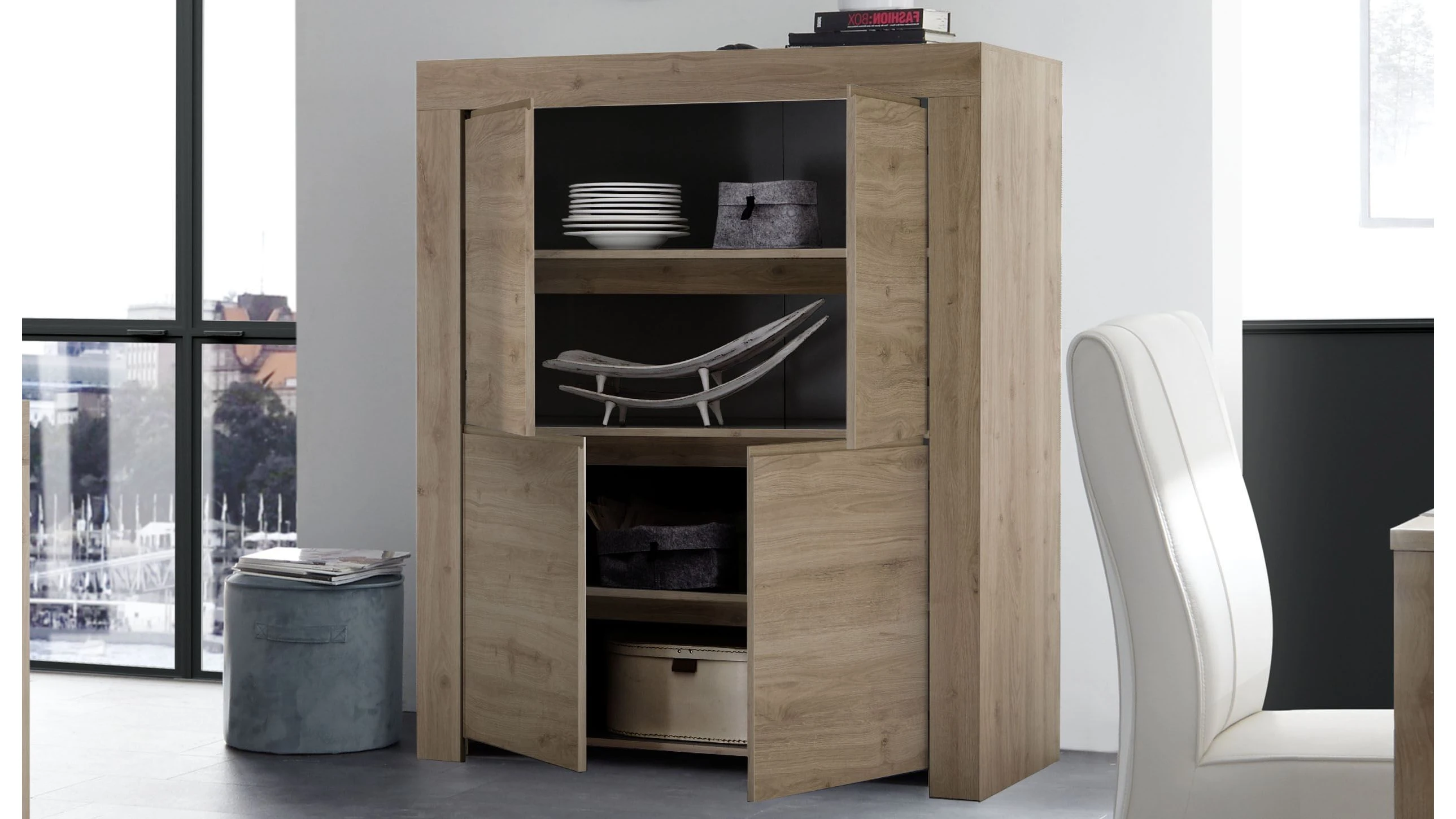 Contenitore 4 ante L 110 cm H 140 cm - newport 