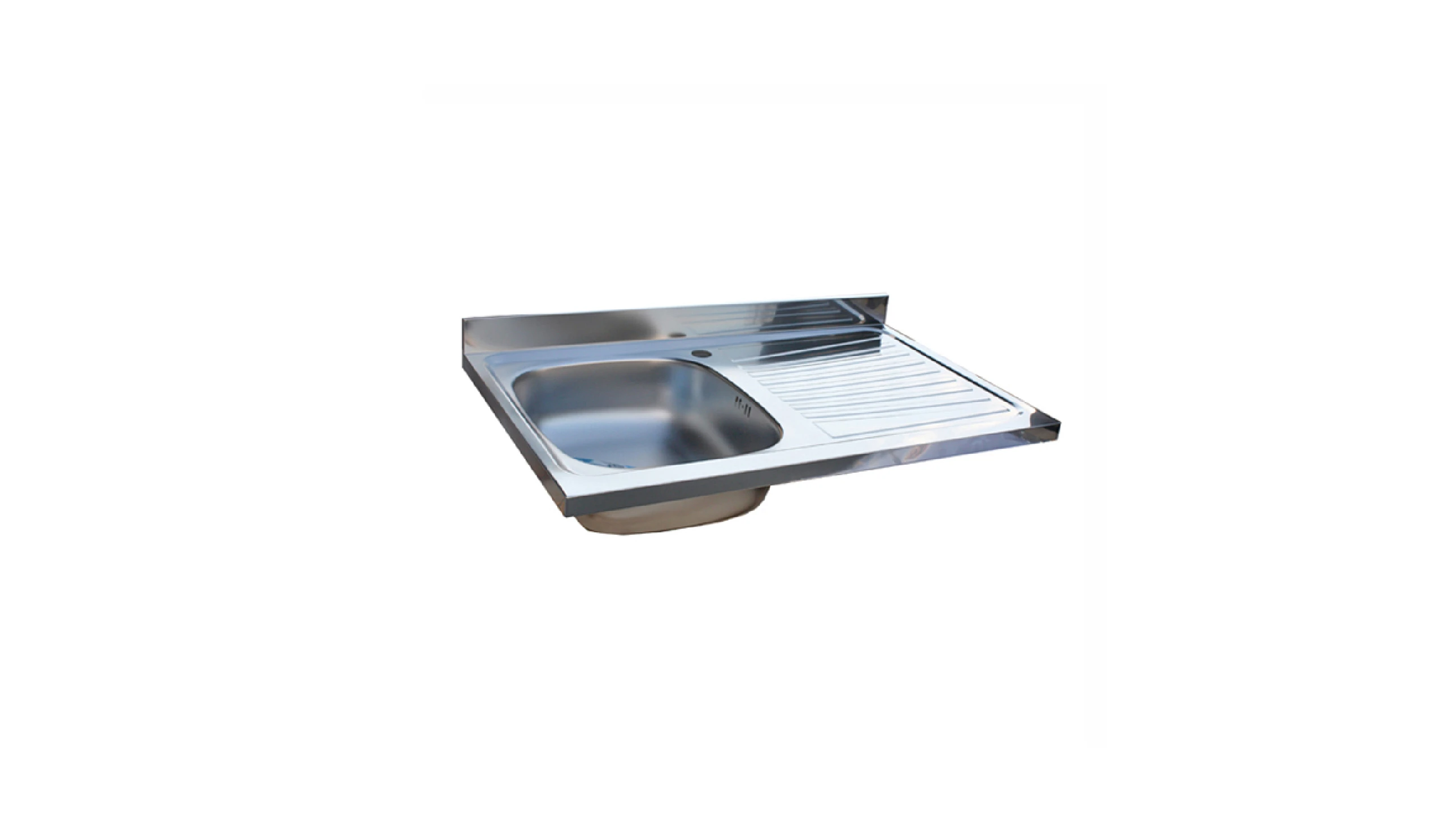 Lavello da appoggio in Acciaio Inox 80 cm - vasca singola
