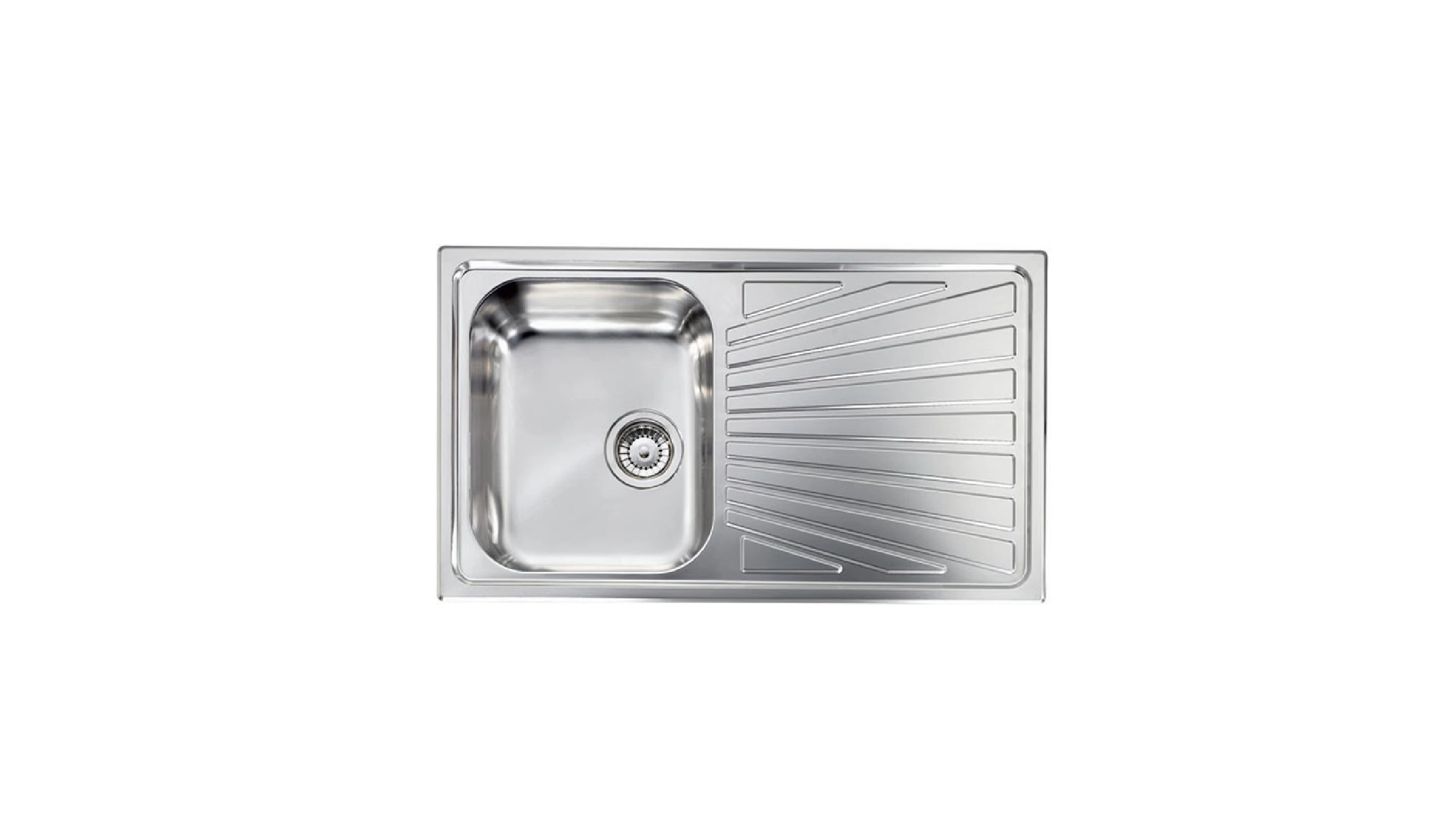 Lavello da incasso in acciaio inox 86 cm - vasca singola