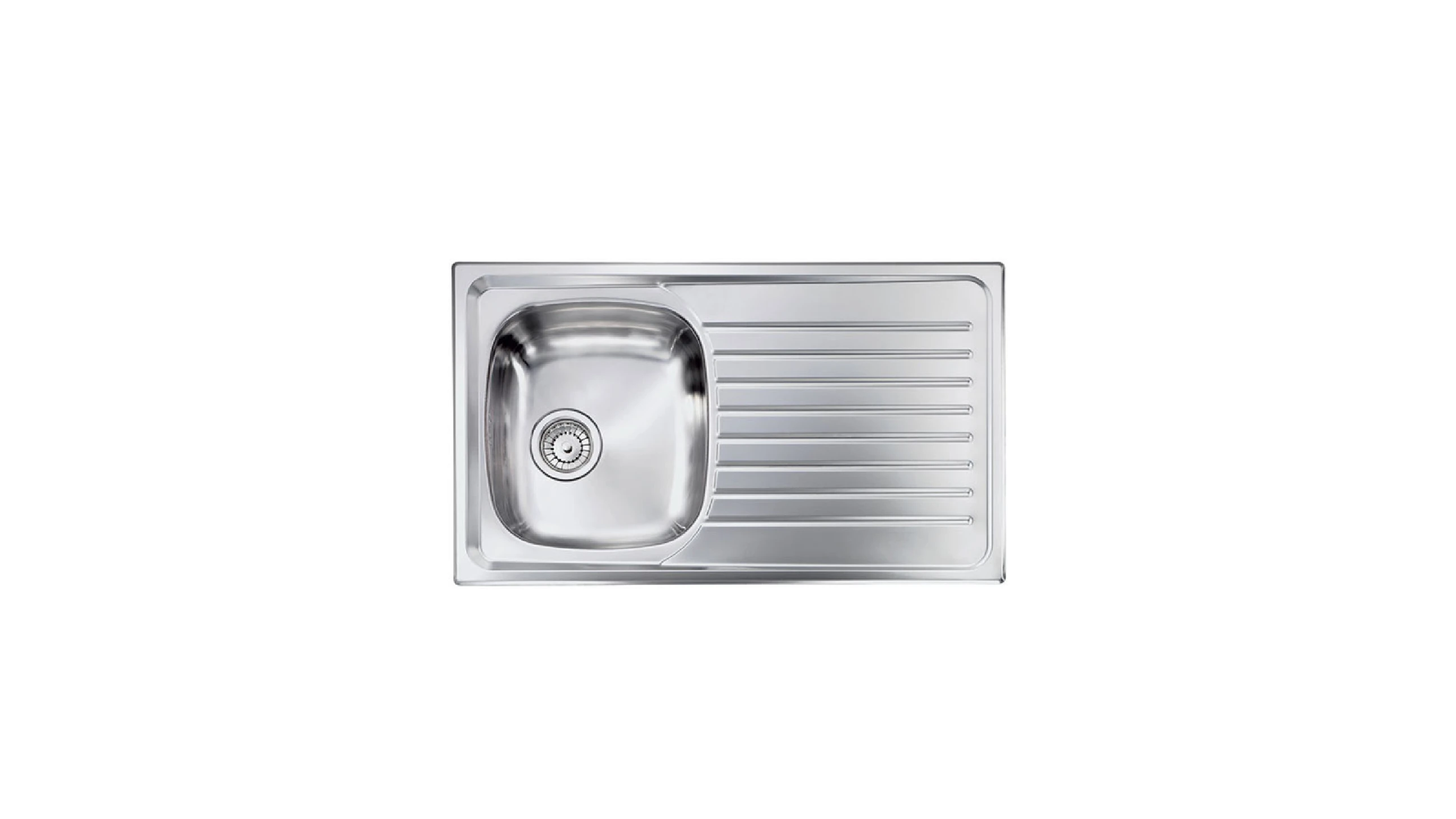 Lavello da incasso in acciaio inox 86 cm - vasca singola