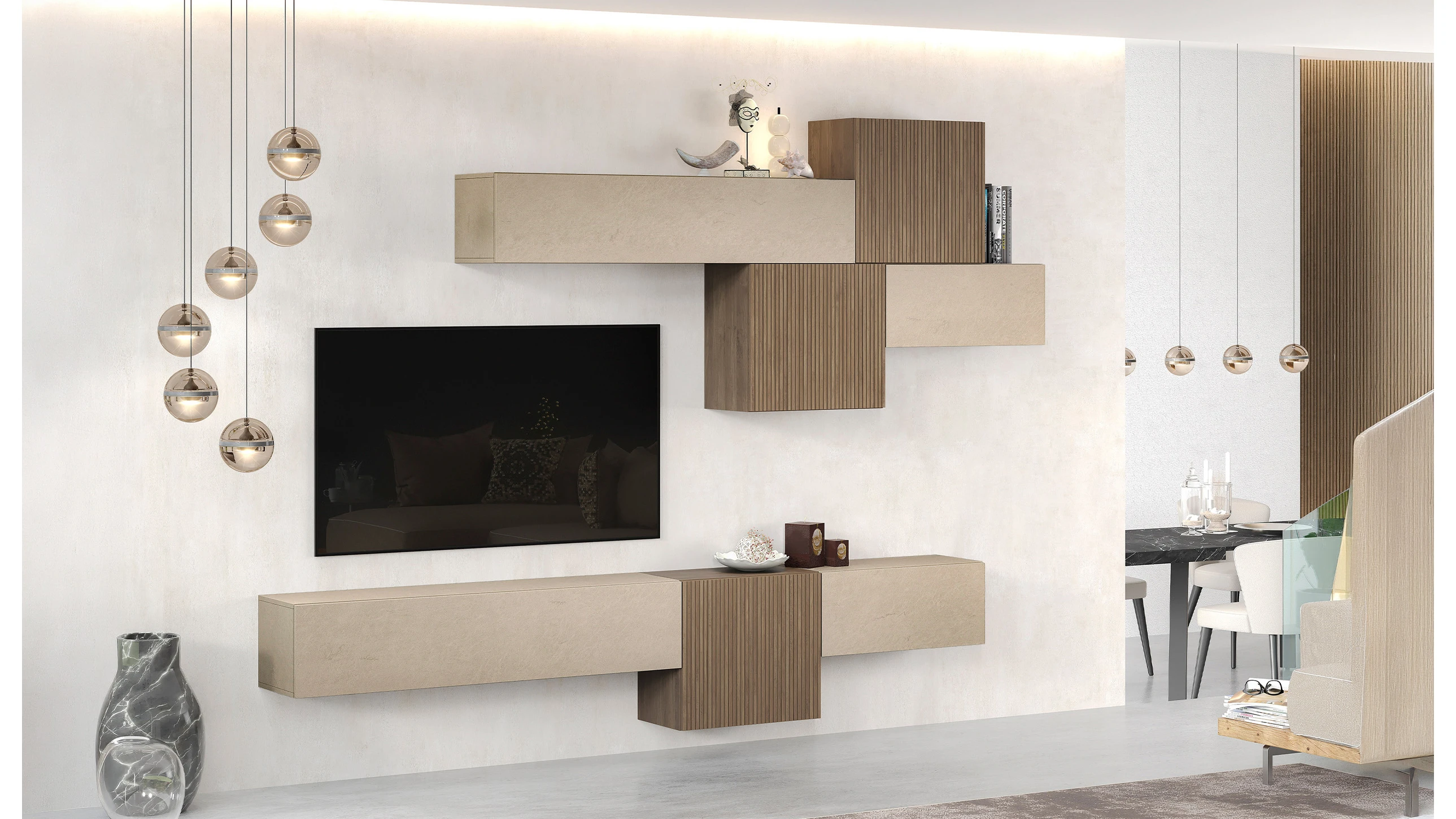 Parete Attrezzata L 262 cm H 190 cm - milano 02