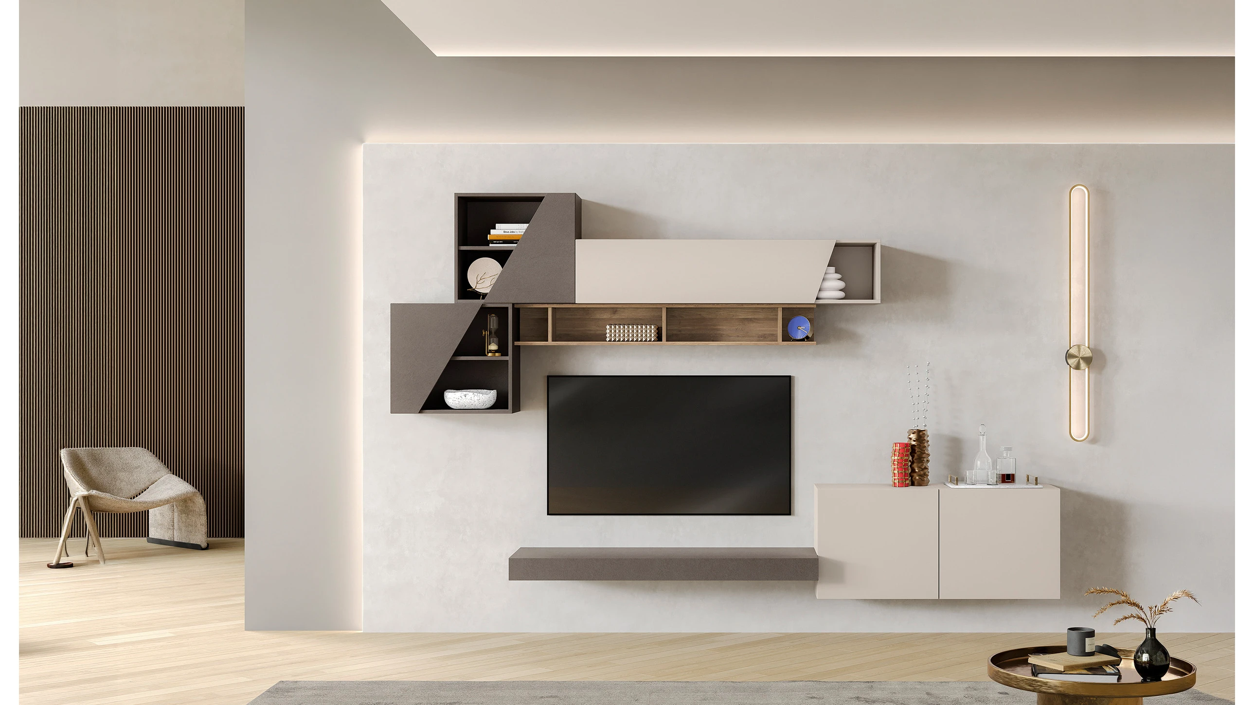 Parete Attrezzata L 248 cm H 200 cm - milano 03