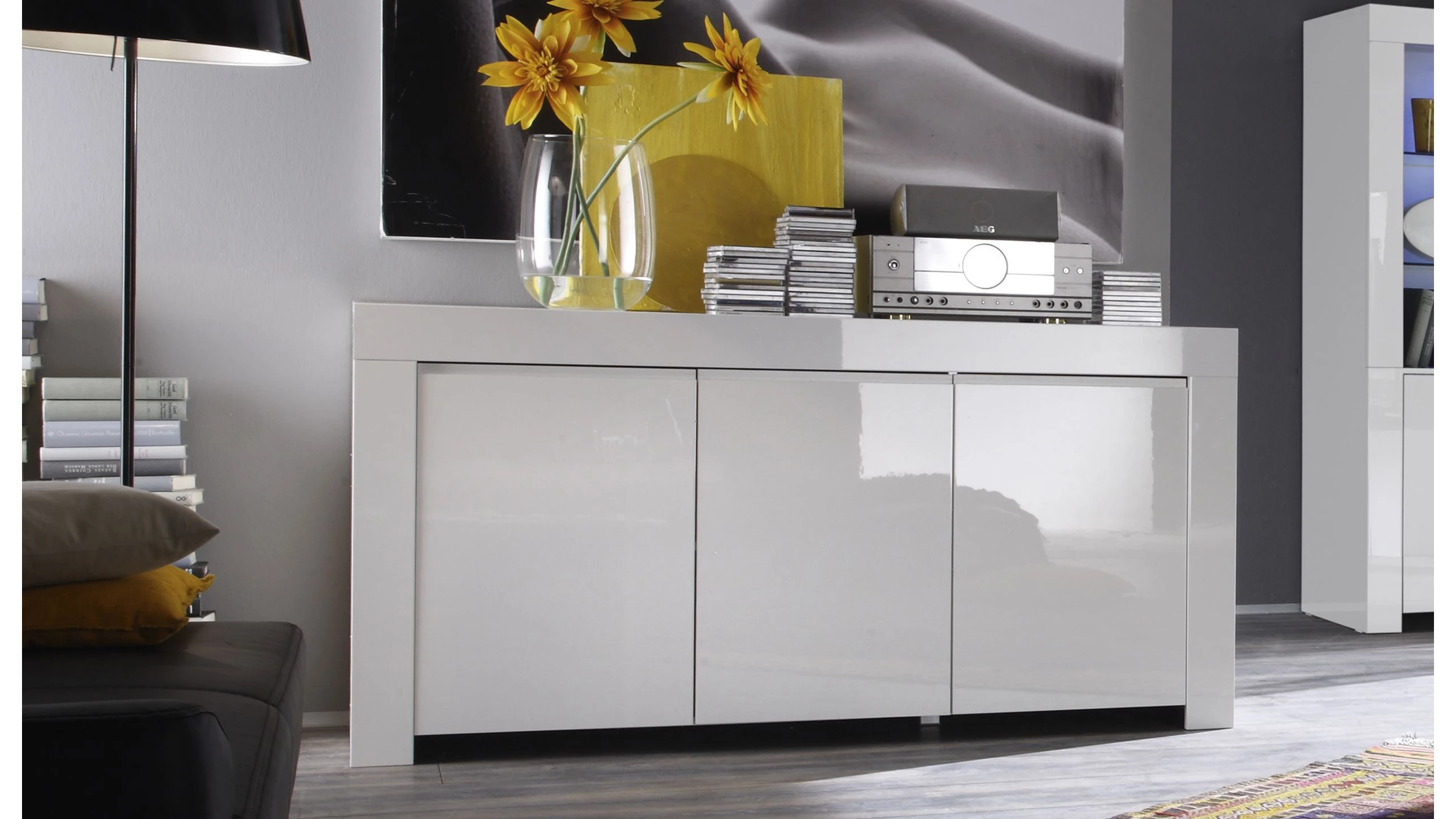 Madia 2 ante 3 cassetti L 162 cm H 83 cm - chicago 