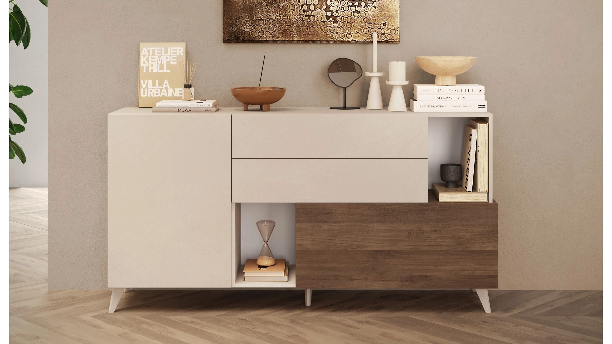 Madia 2 ante 2 cassetti L 181 cm H 94 cm - dubai