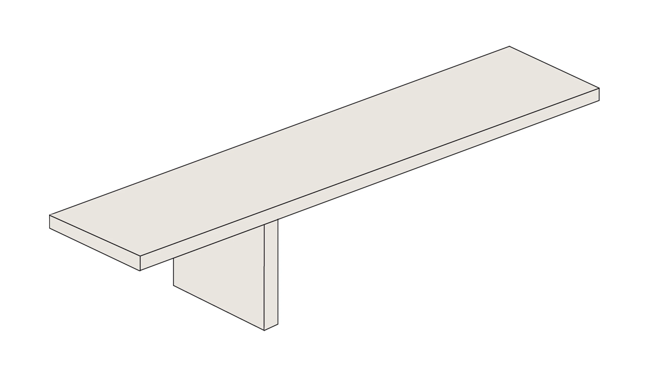 Elemento 184x45 cm - milano