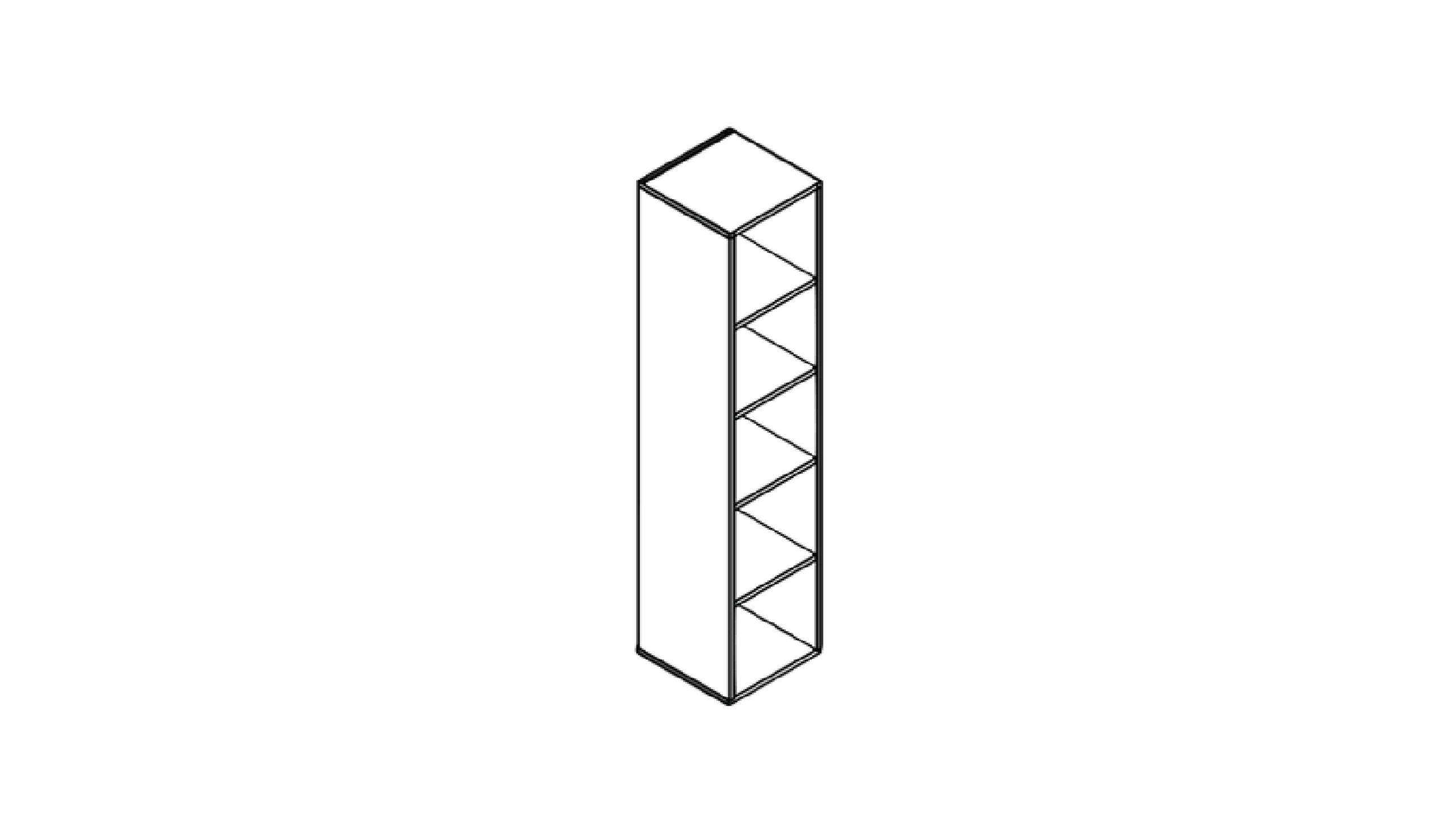 Mobile 45x200 cm - elementi modulari ufficio