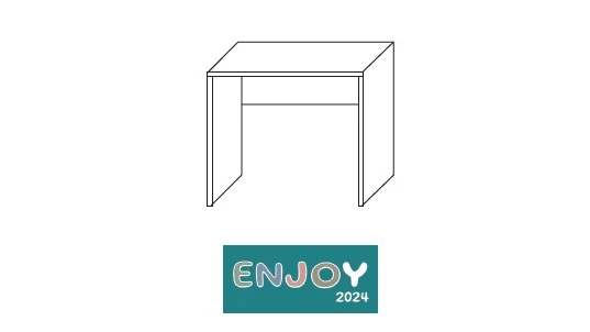 SCRIVANIA ENJOY SENZA CASSETTO L 90