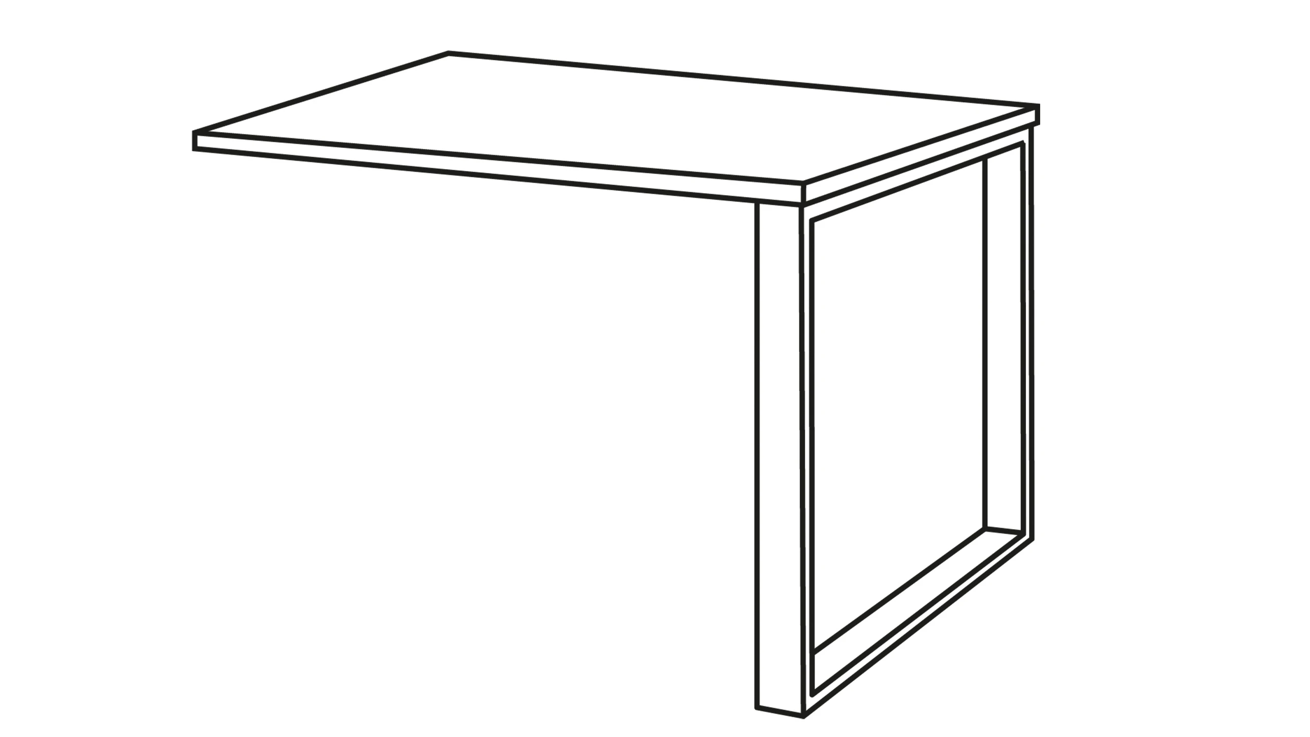 Angolo Scrivania  80x75 cm
