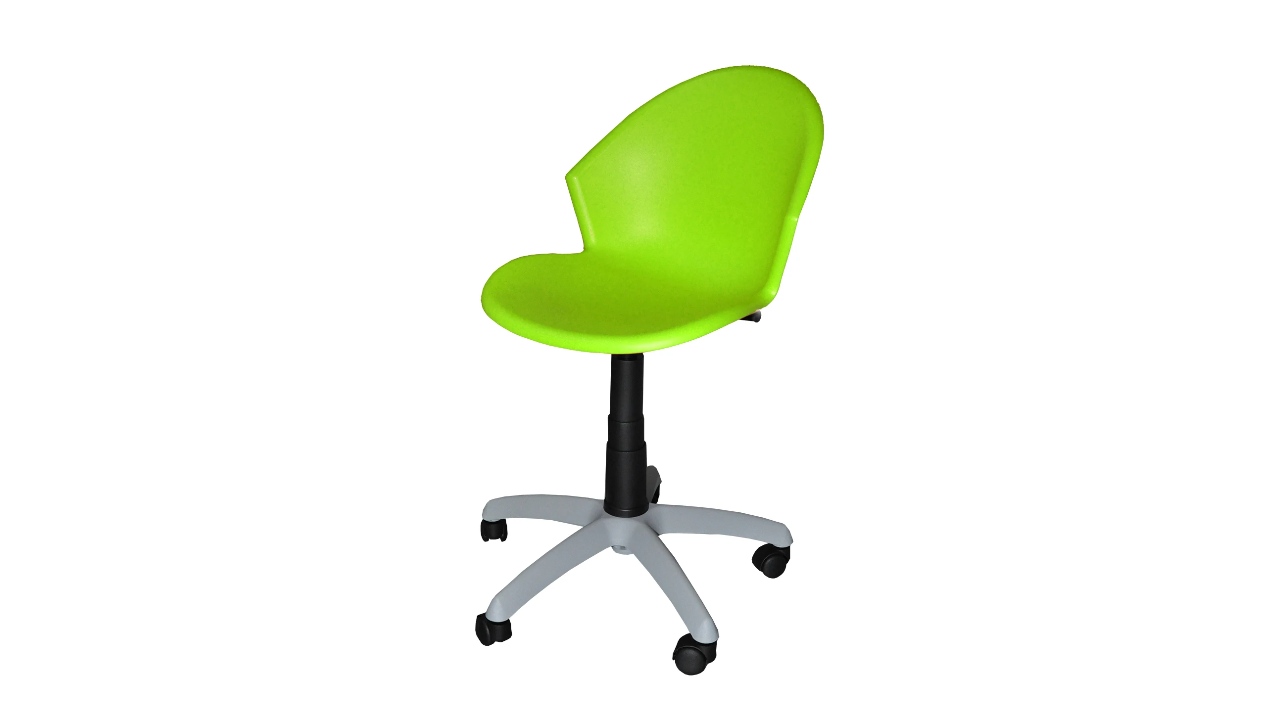 Sedia Ufficio in Polipropilene 48 cm Girevole - light
