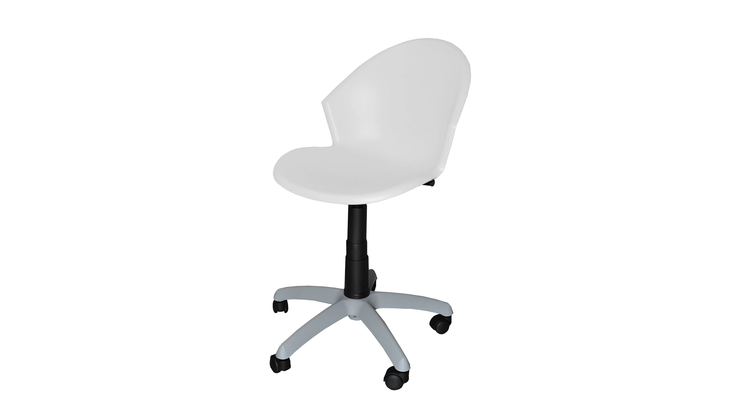Sedia Ufficio in Polipropilene 48 cm Girevole - light