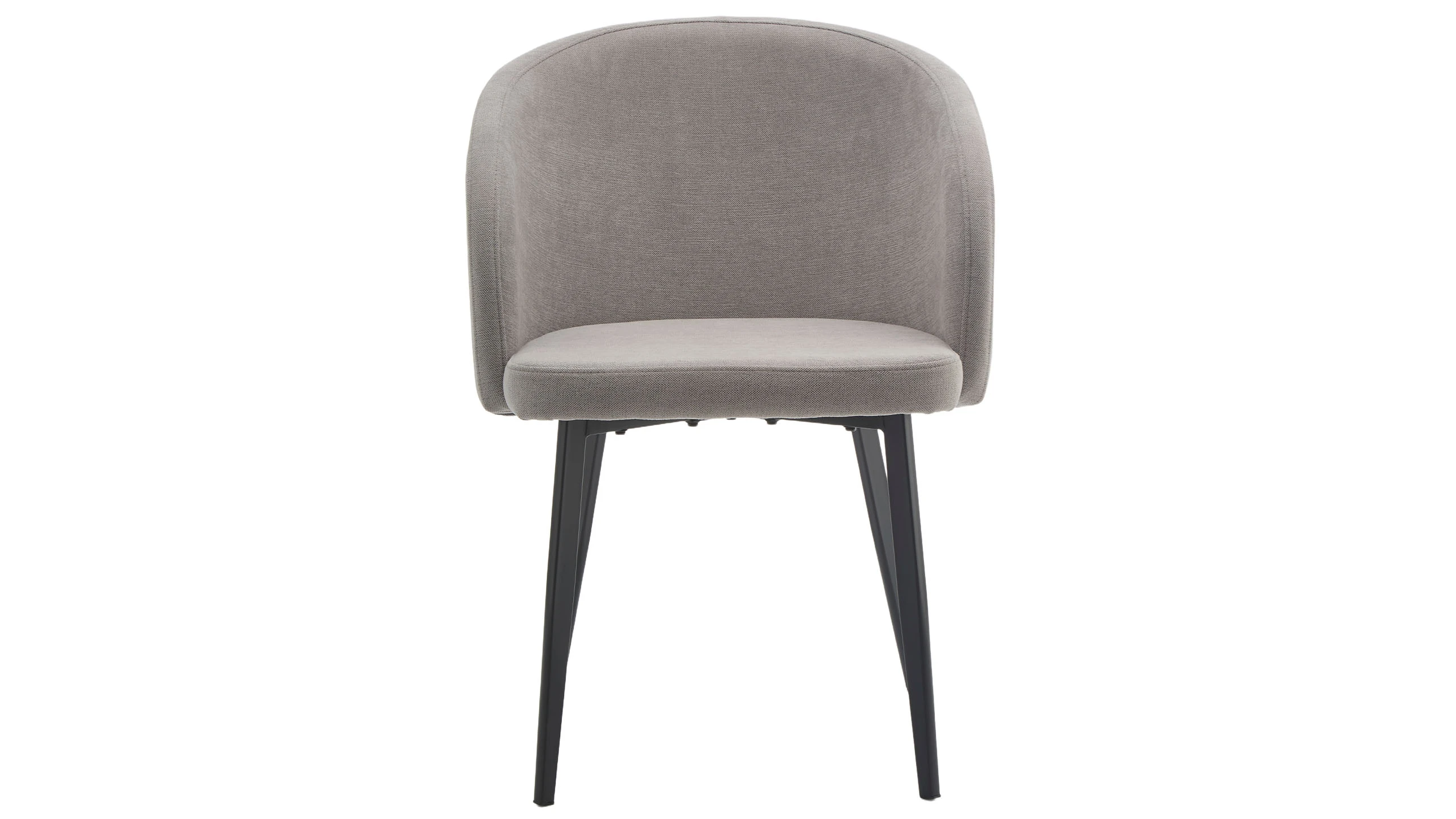 Sedia in tessuto con gambe metallo - amber