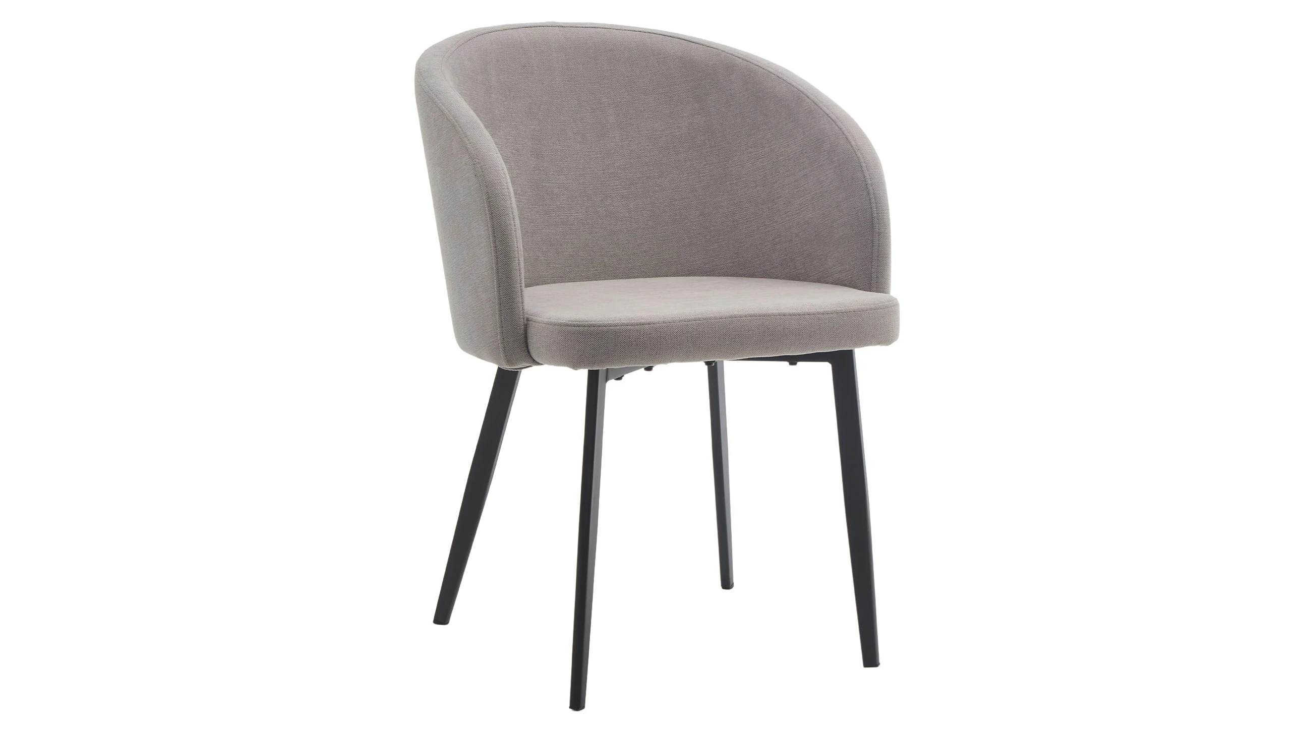 Sedia in tessuto con gambe metallo - amber
