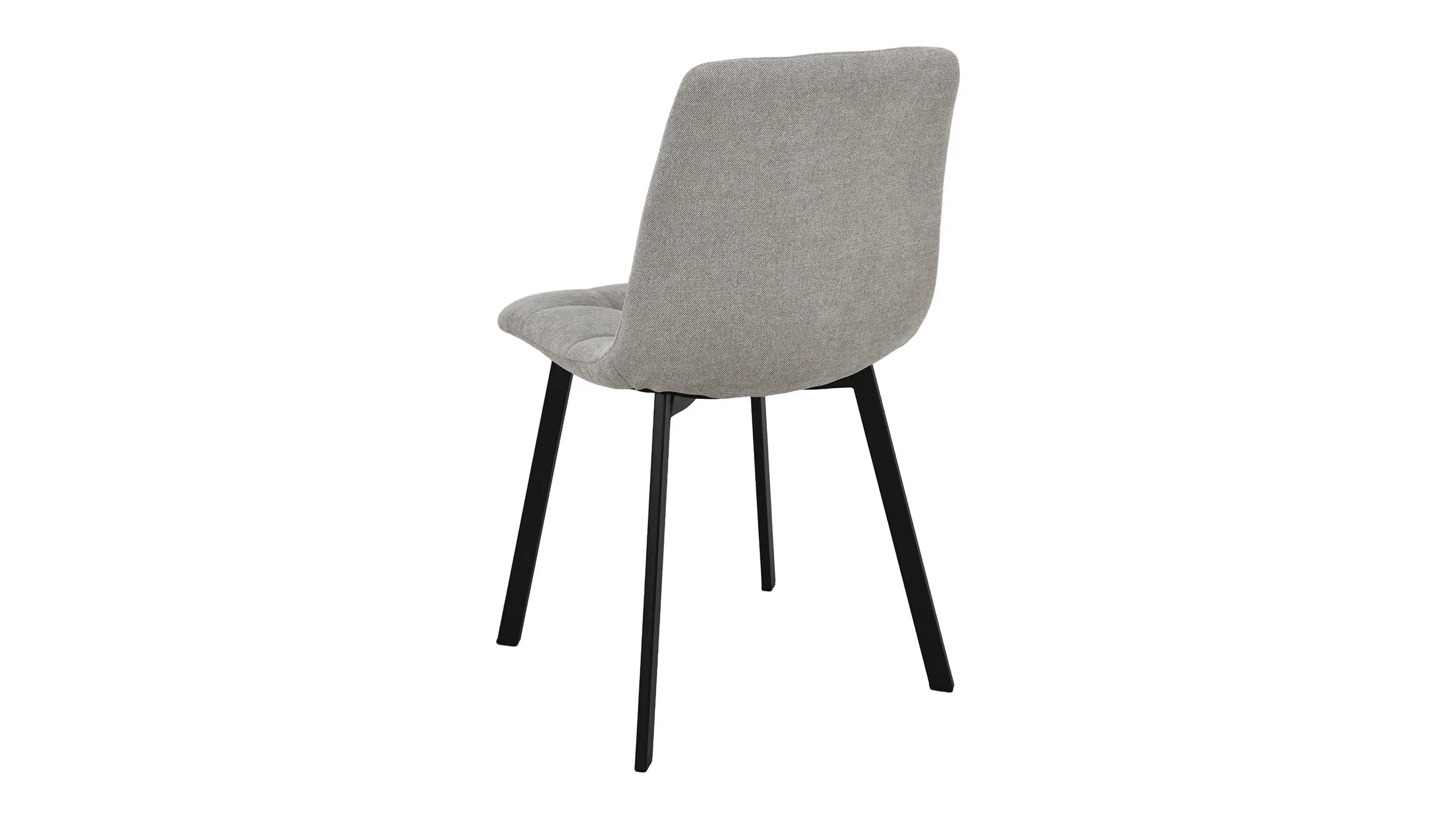 Sedia in tessuto con gambe metallo - chloe