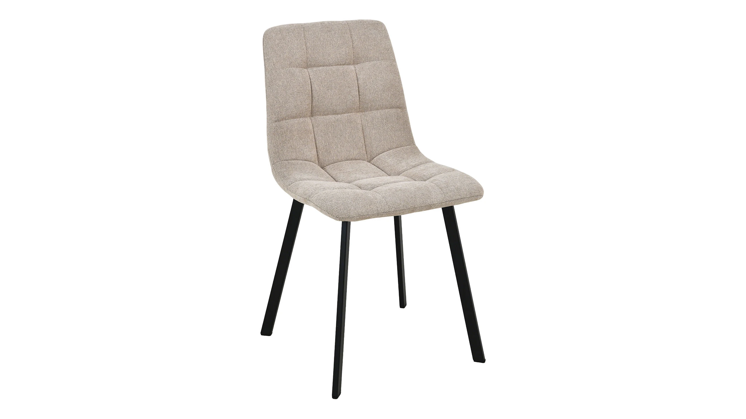 Sedia in tessuto con gambe metallo - chloe