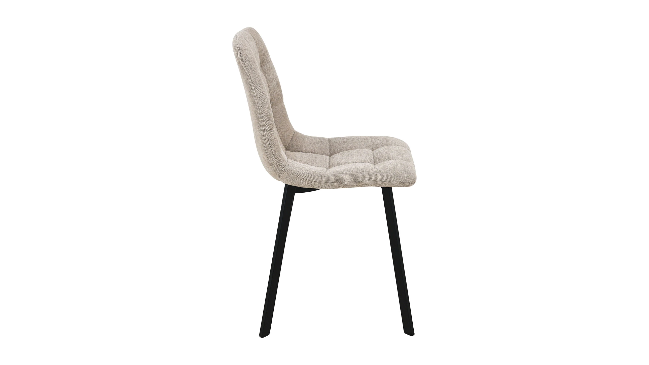 Sedia in tessuto con gambe metallo - chloe
