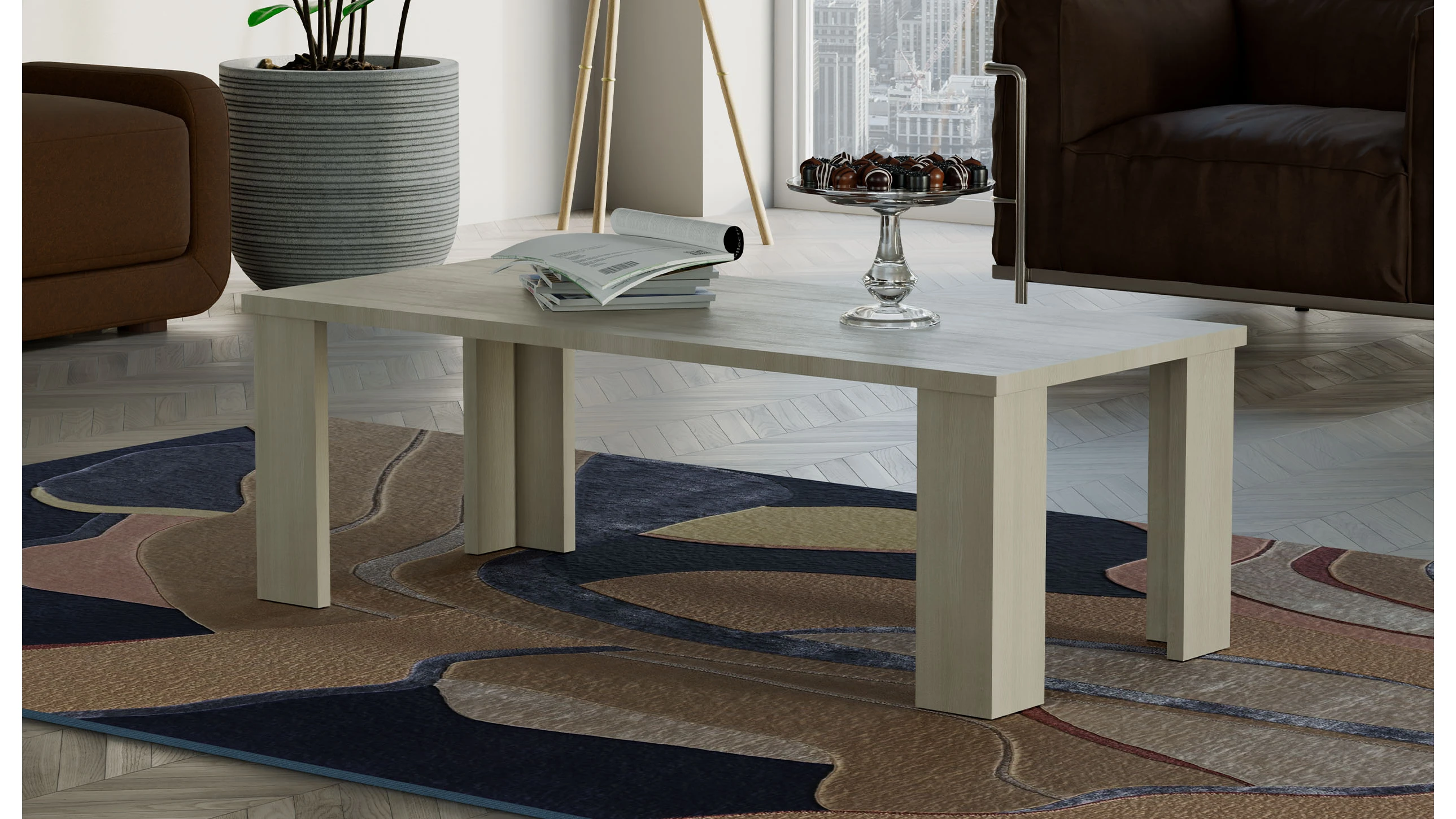 tavolino salotto L 110 cm P 50 cm H 37 cm- thiago