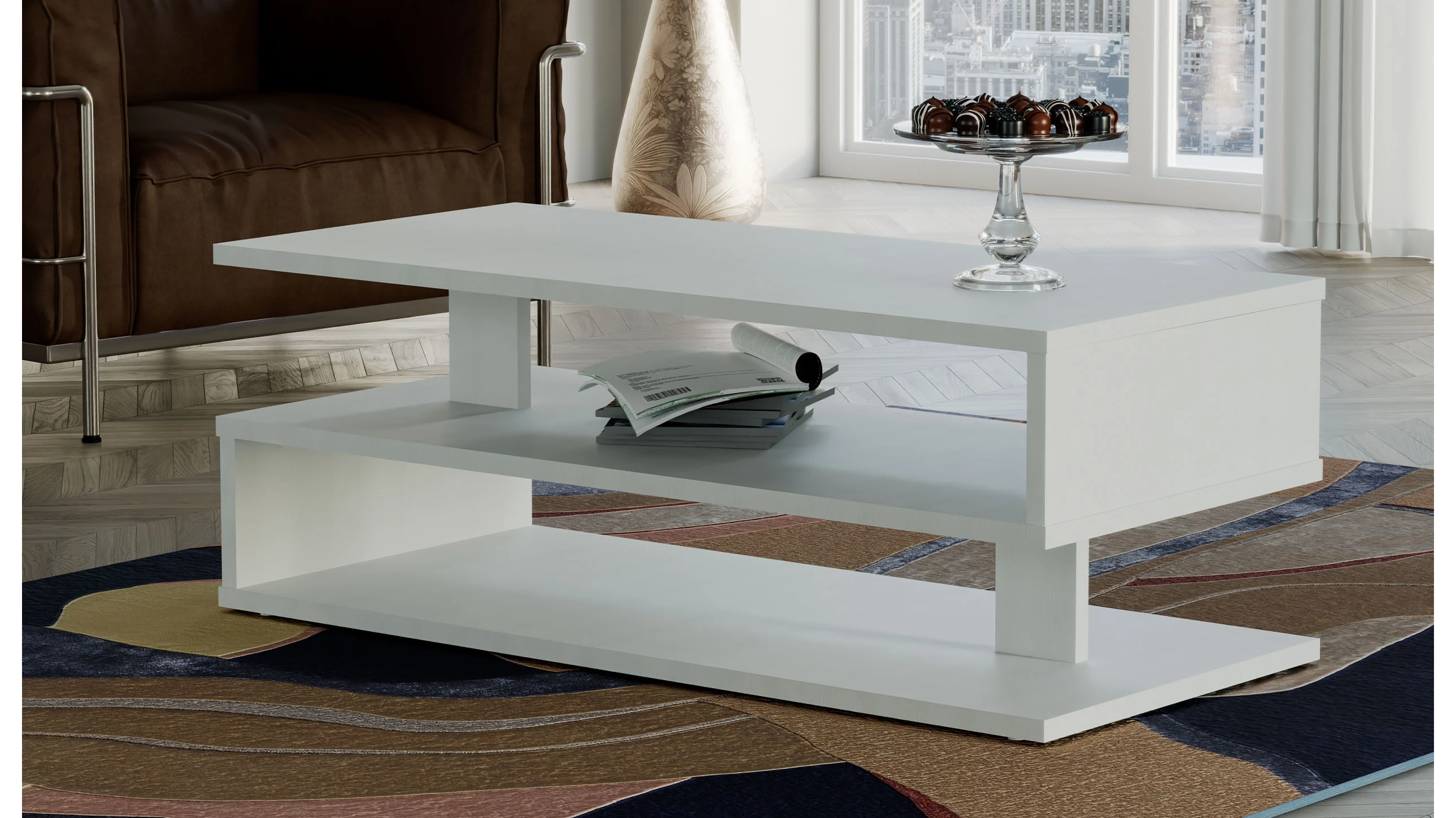 Tavolino salotto L 110 cm P 50 cm H 40 cm- ethan