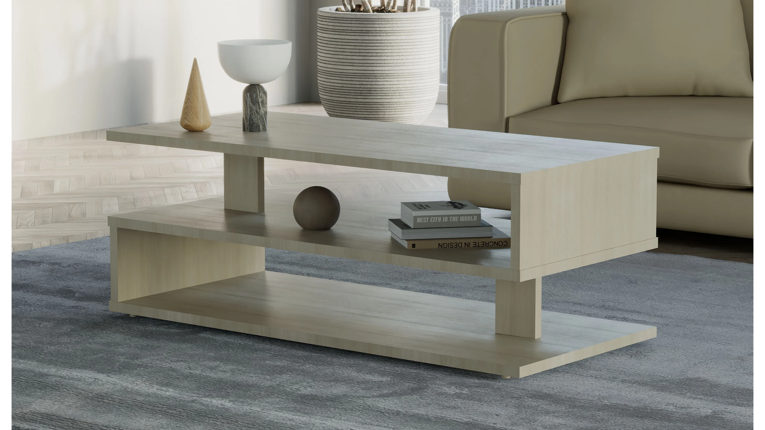 Tavolino salotto L 110 cm P 50 cm H 40 cm- ethan