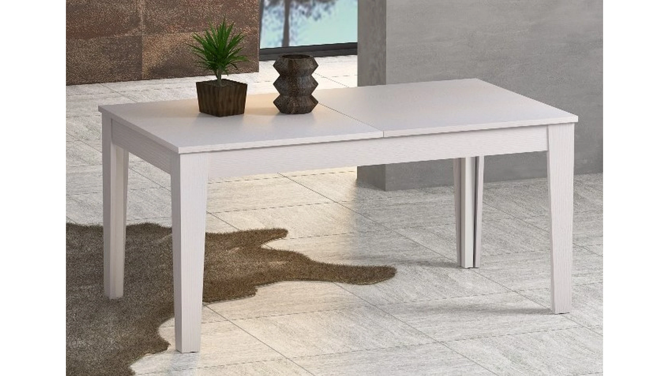 Tavolo L 160 cm x P 90 cm allungabile a 560 cm - arco