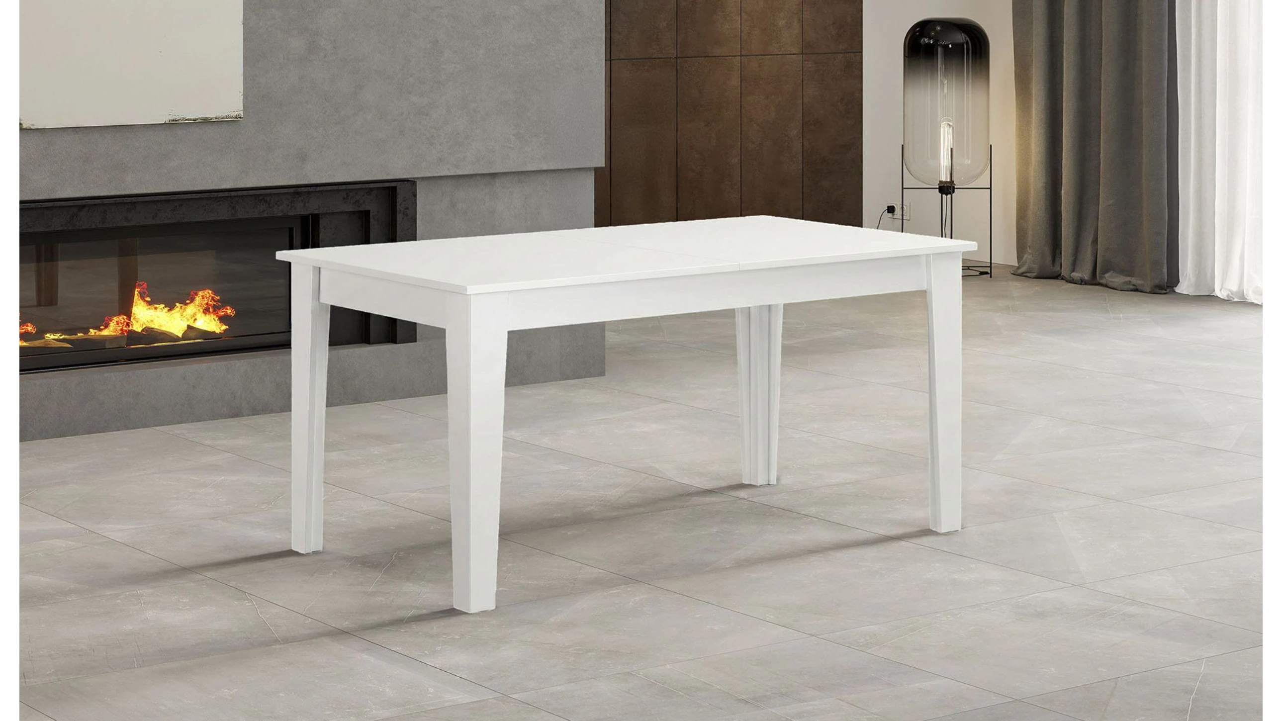 Tavolo L 160 cm x P 90 cm allungabile a 560 cm - arco