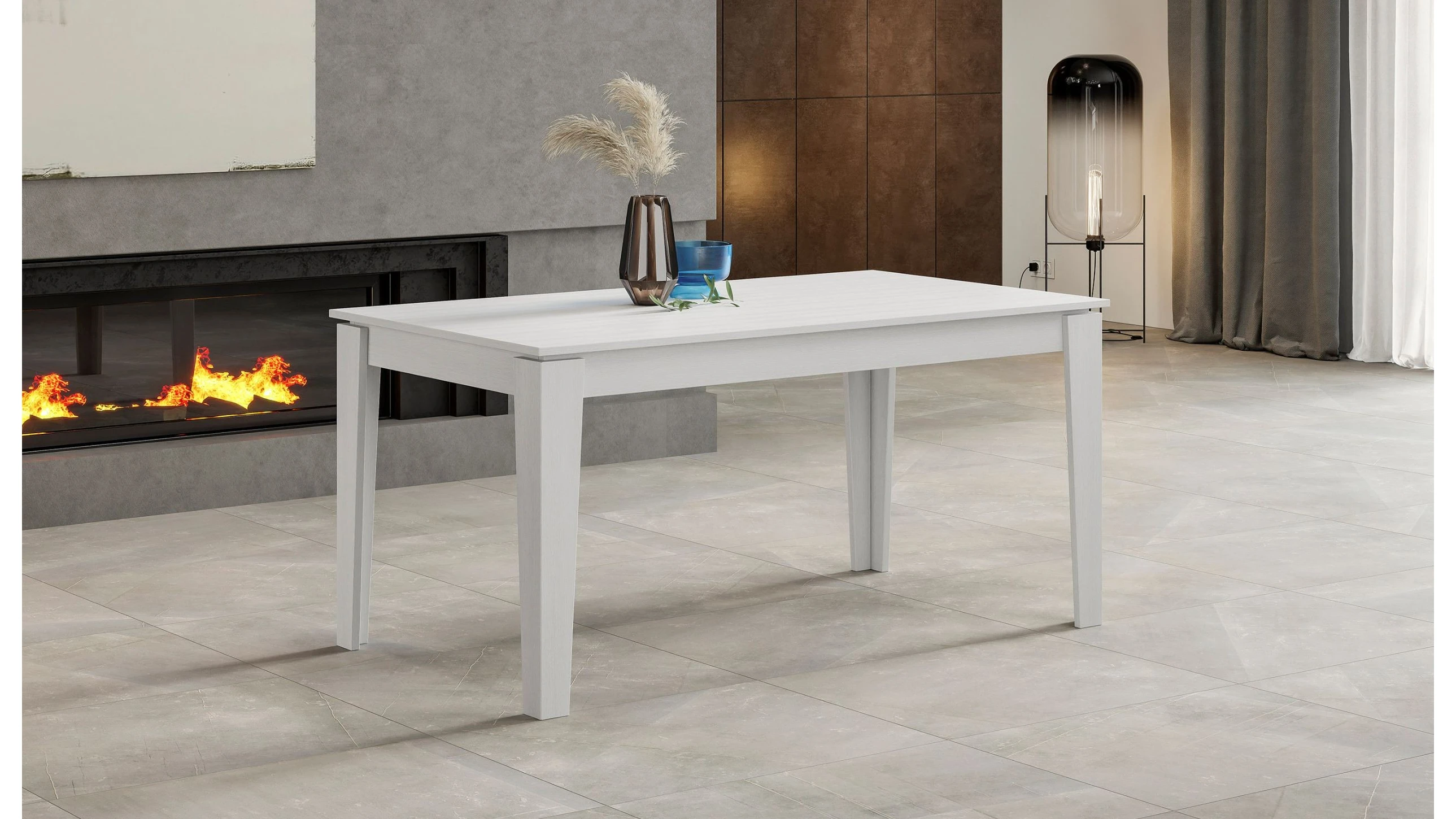 Tavolo L 160 cm x P 90 cm allungabile a 200 cm - harmony hearty