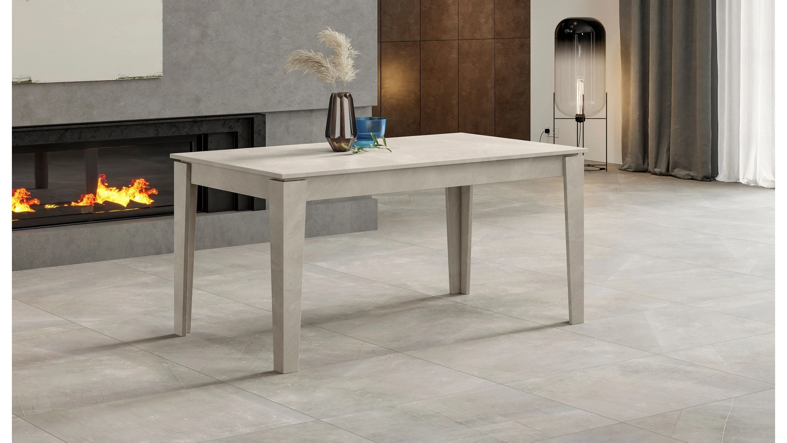 Tavolo L 160 cm x P 90 cm allungabile a 200 cm - harmony hearty
