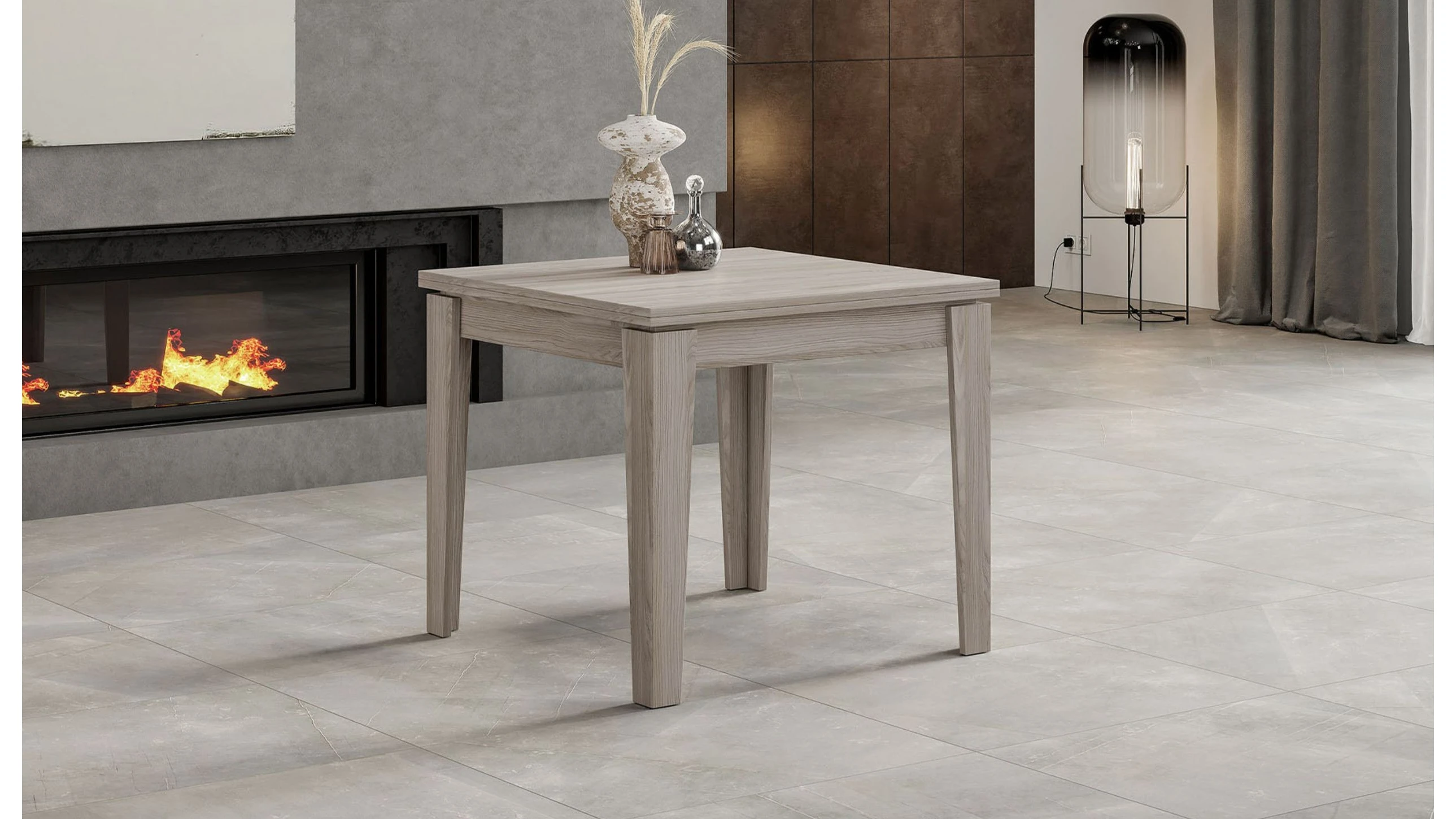 Tavolo L 90 cm x P 90 cm allungabile a 180 cm - eden small