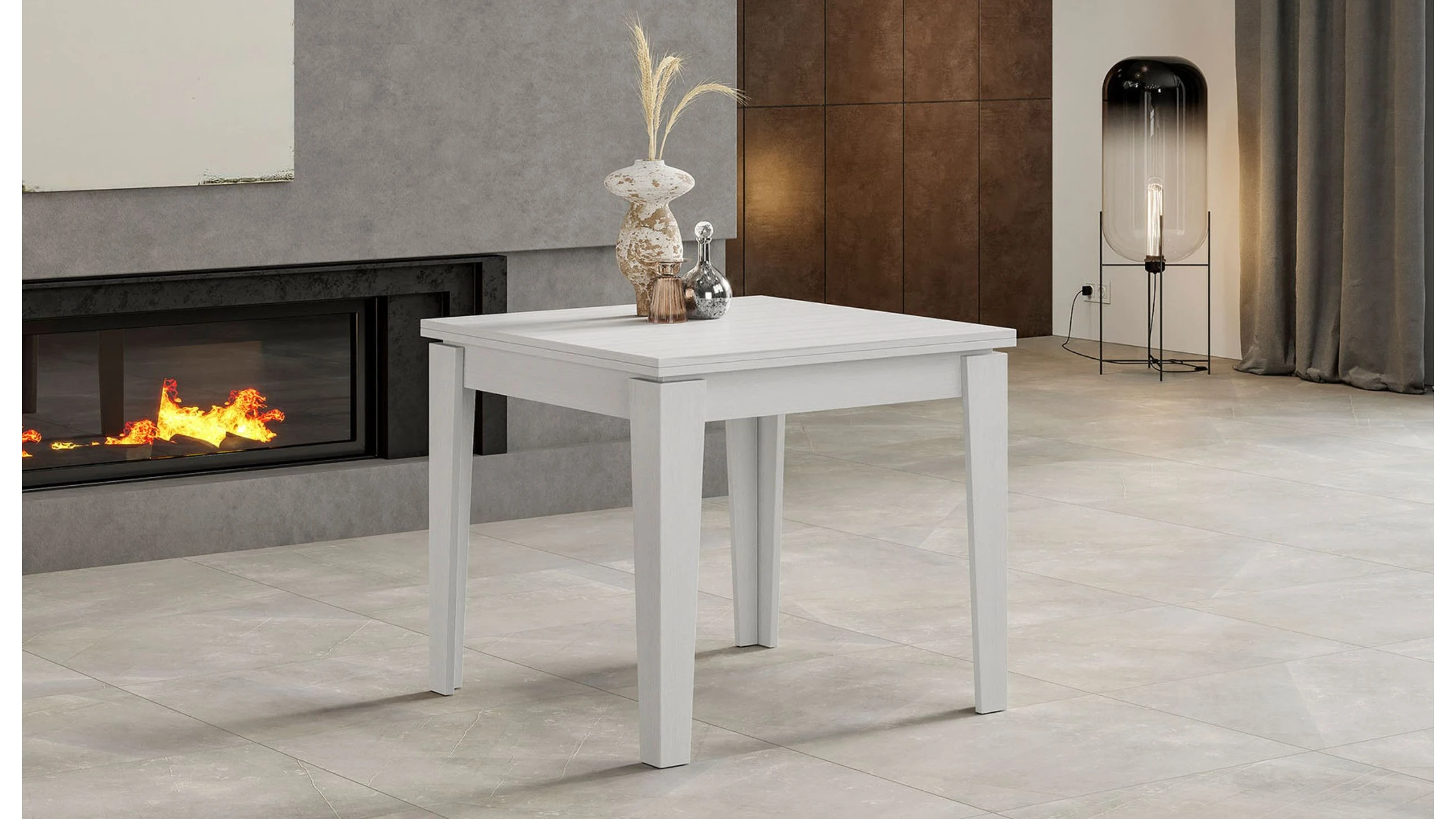 Tavolo L 90 cm x P 90 cm allungabile a 180 cm - eden small