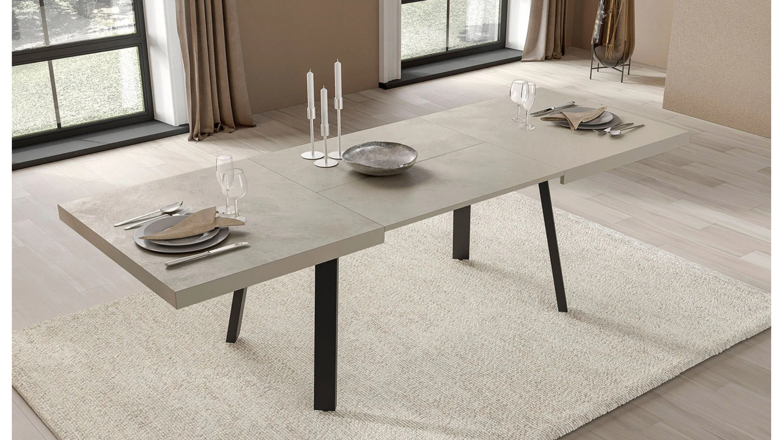 Tavolo L 160 cm x P 90 cm allungabile a 240 cm - identity essence