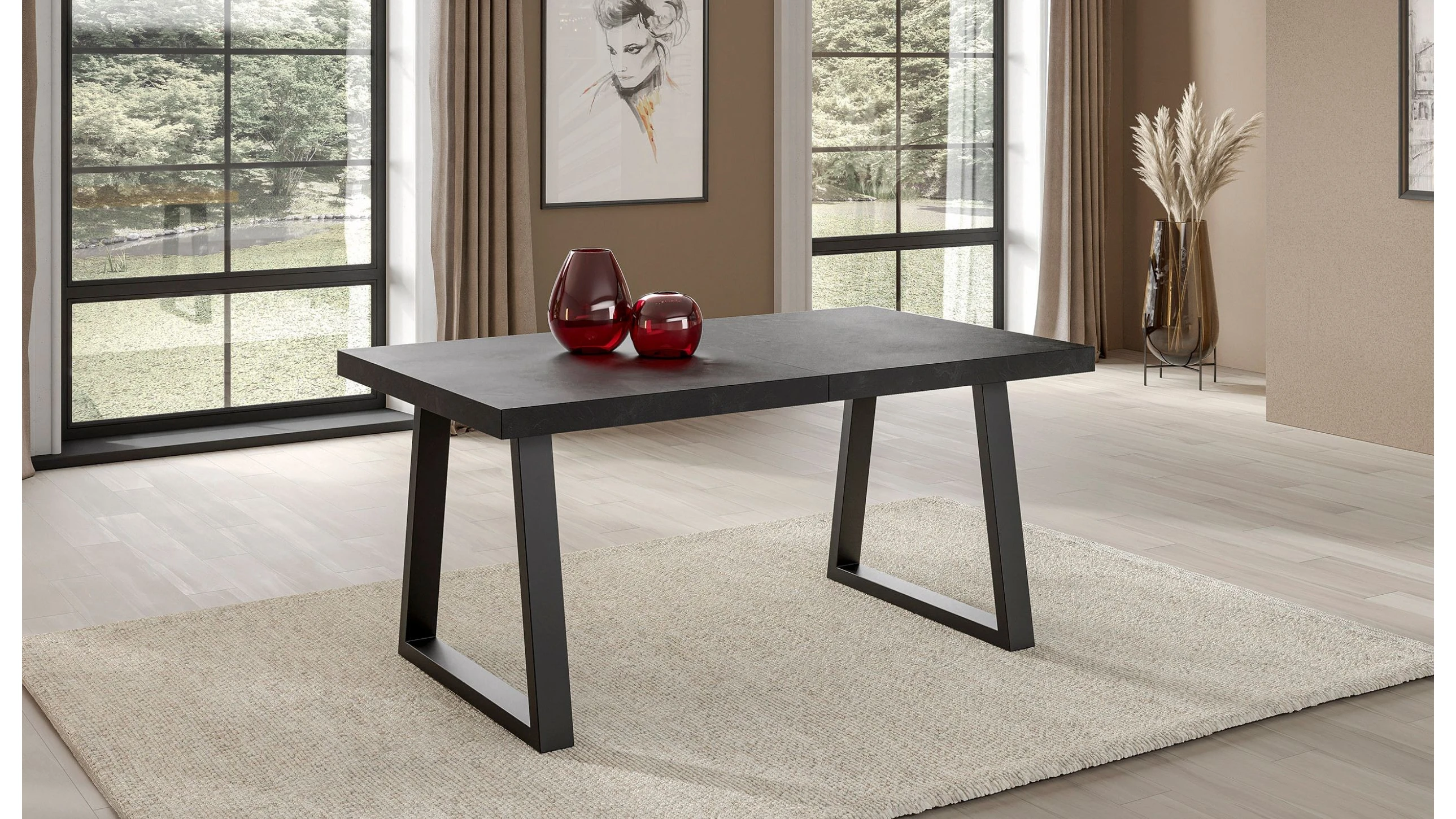 Tavolo L 160 cm x P 90 cm allungabile a 240 cm - identity core