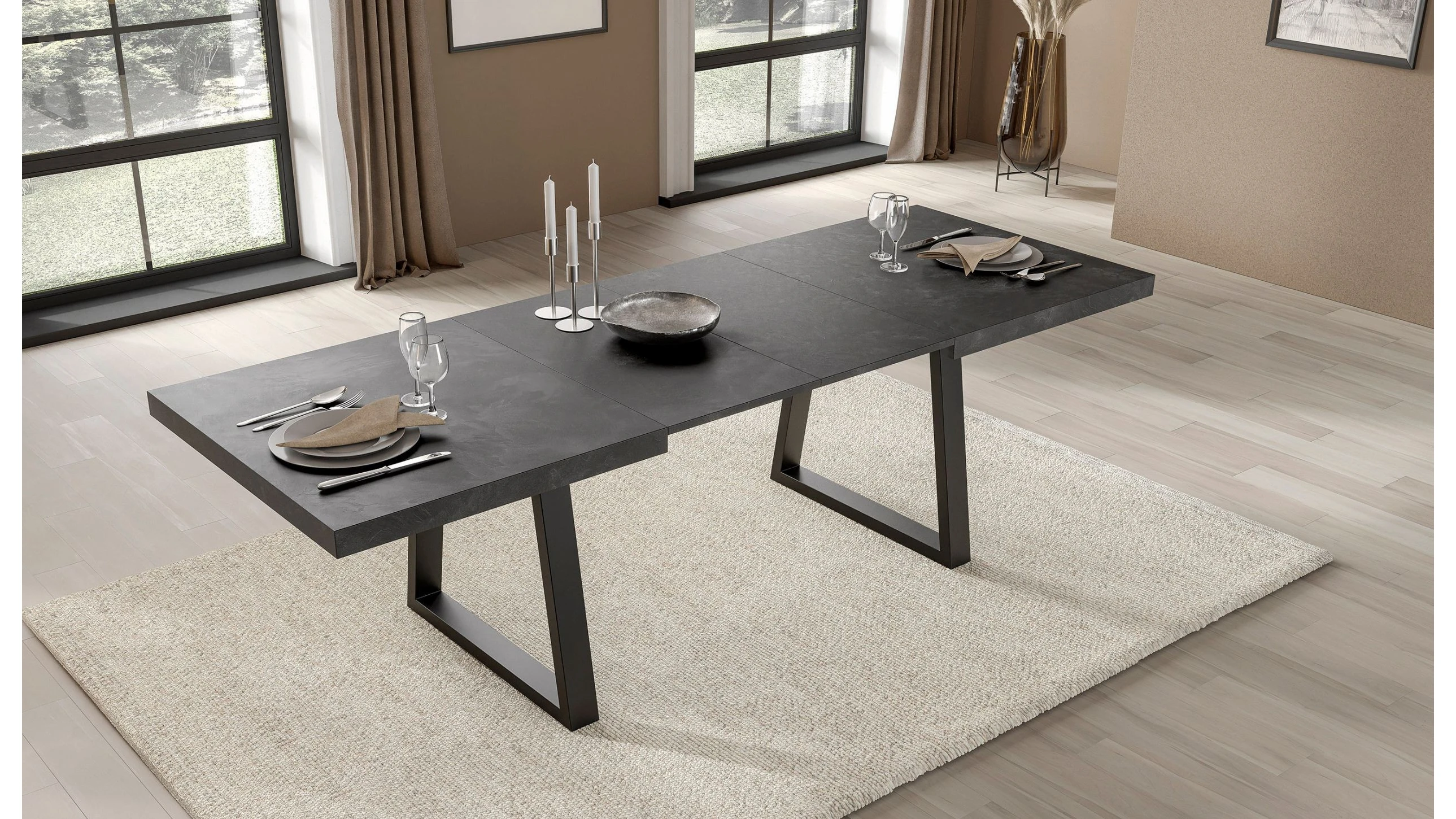 Tavolo L 160 cm x P 90 cm allungabile a 240 cm - identity core