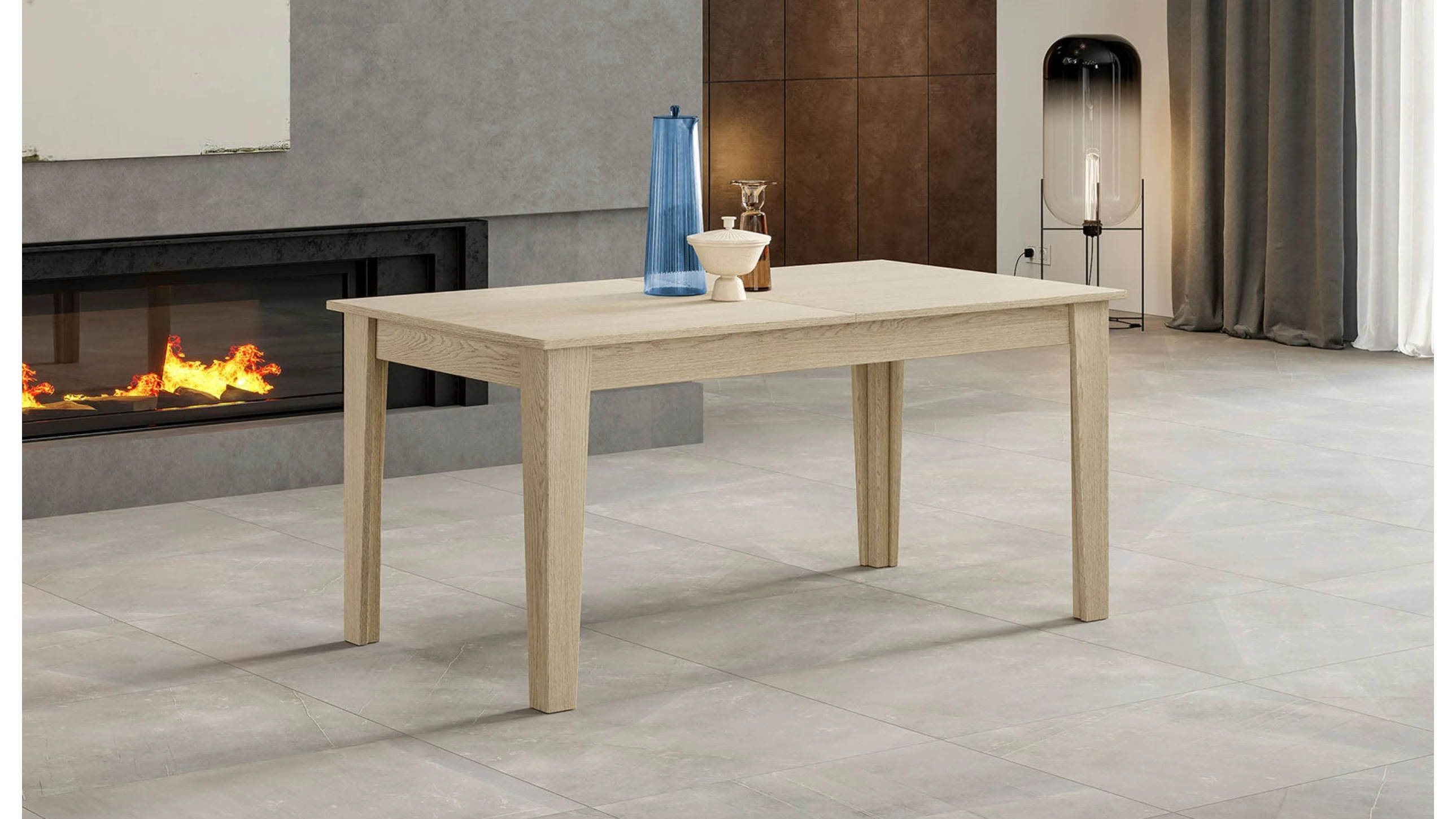 Tavolo L 160 cm x P 90 cm allungabile a 320 cm - eden large